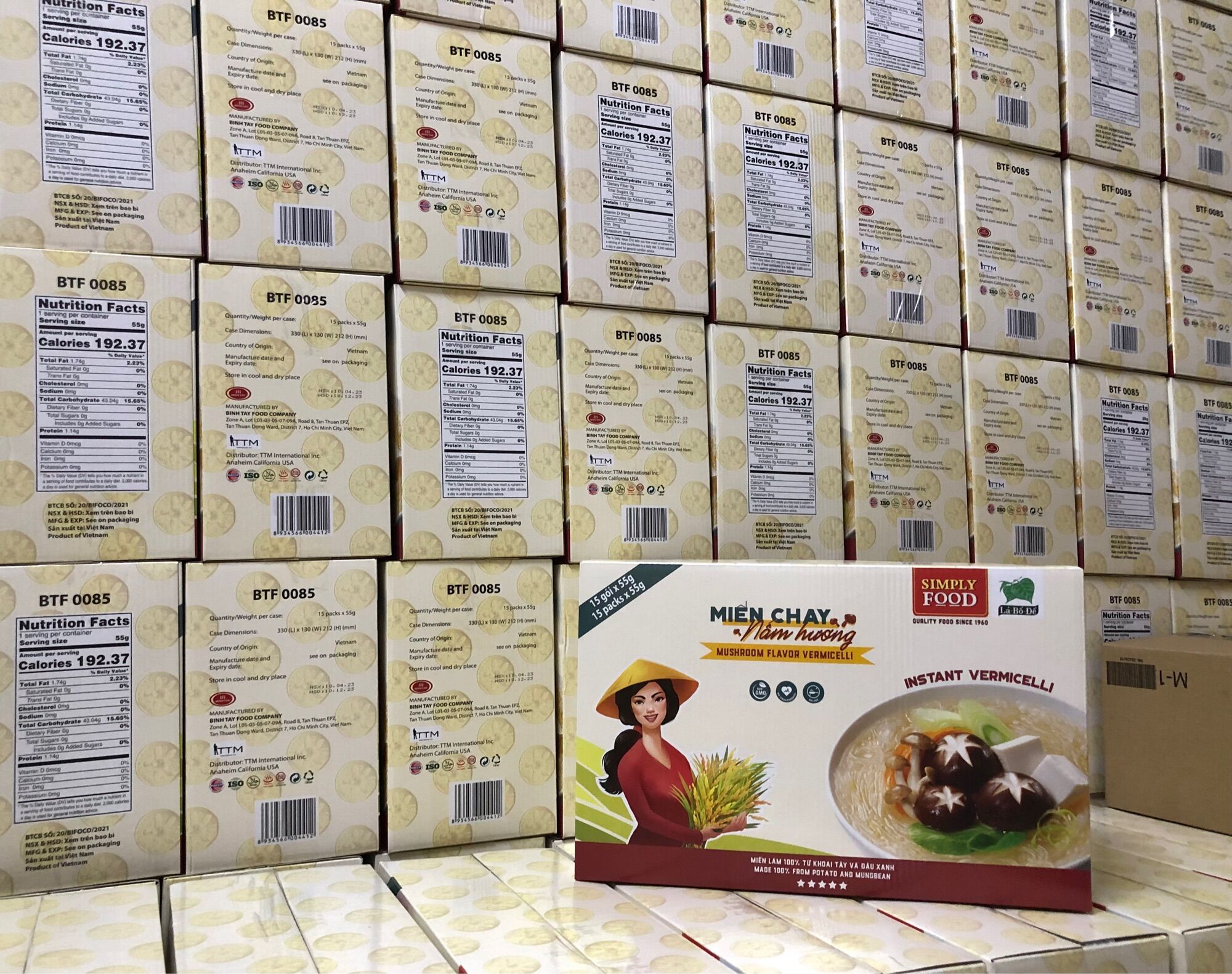 Miến chay Nấm Hương gói (15 gói/ thùng) - Vermicelli
