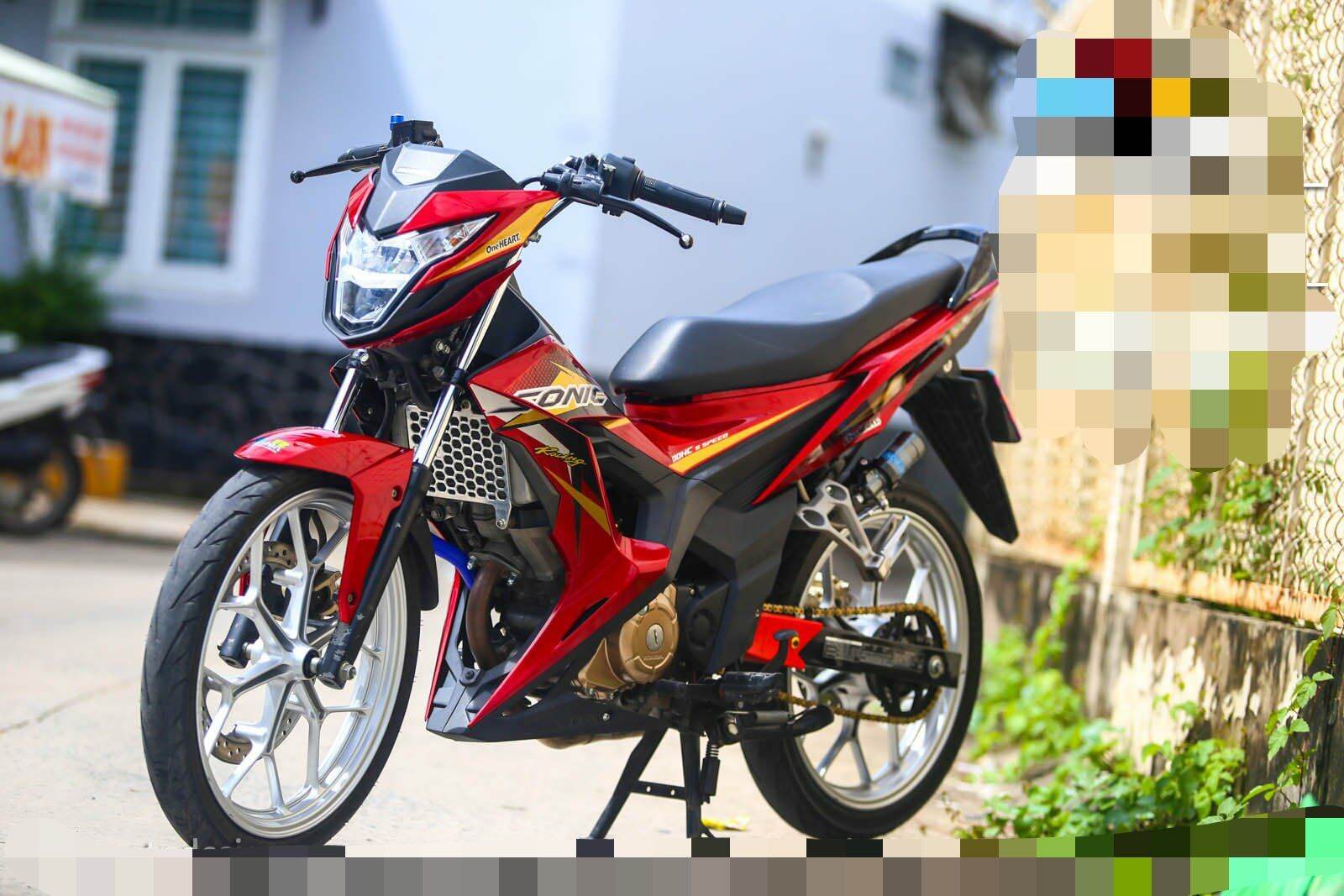 Tem rời sonic 150 đỏ - decal ruby