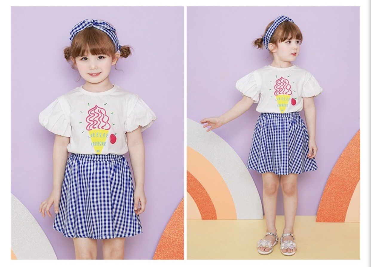 Set áo + chân váy Jam & Jenny VN xuất Hàn dư xịn cho bé gái