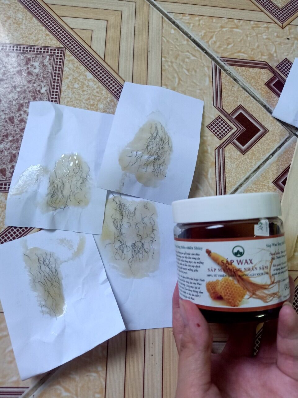 Sáp Wax Lông Nhân Sâm Mật Ong Shiny 250gr-350gr
