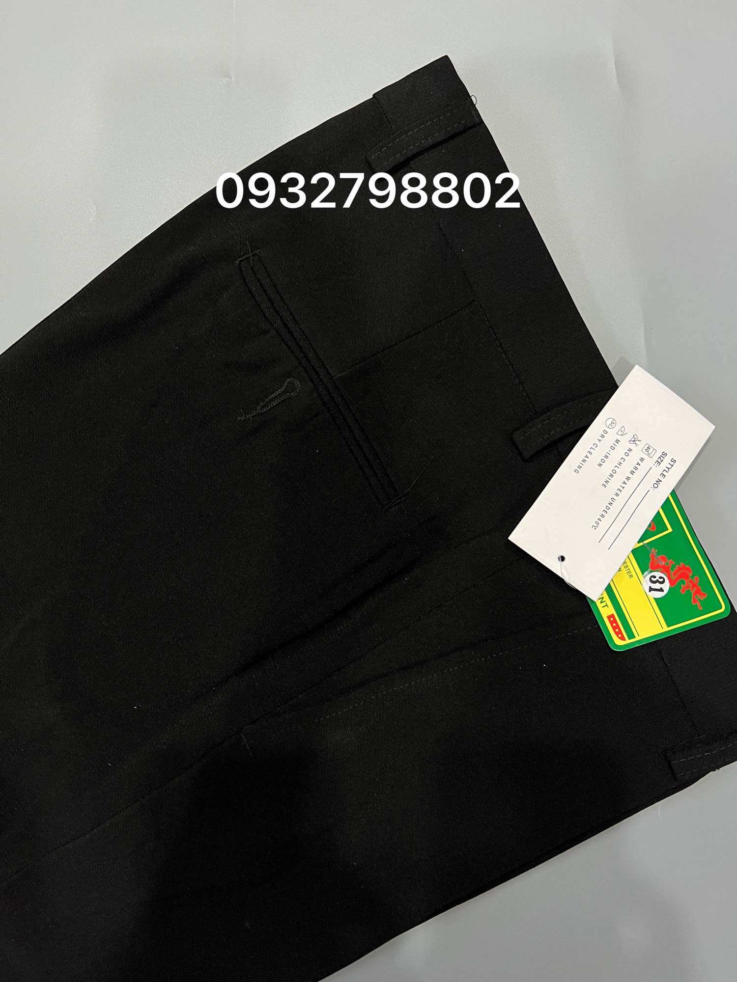 QUẦN TÂY NAM MÀU ĐEN  SZ 28-36