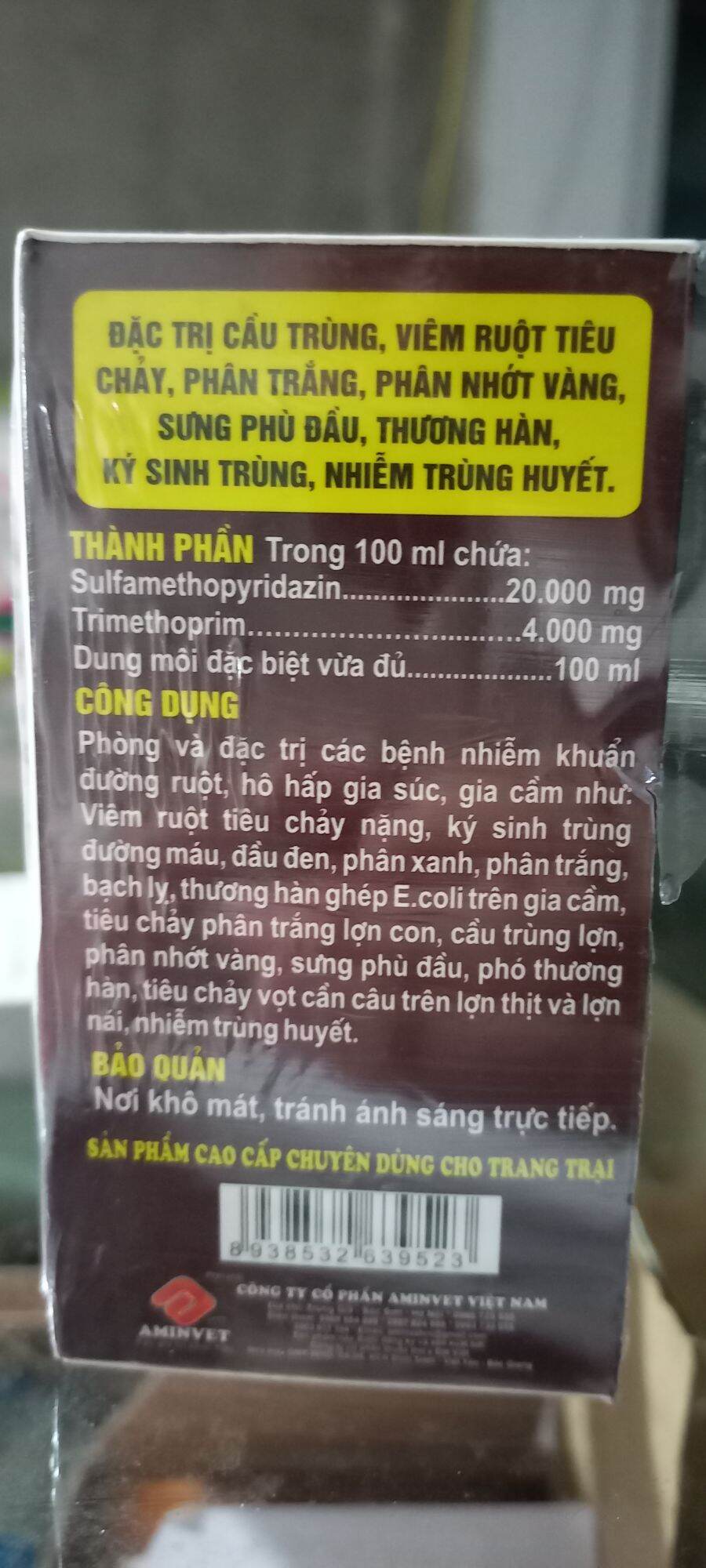 AMINCOC 100ML CẦU TRÙNG - TIÊU CHẢY