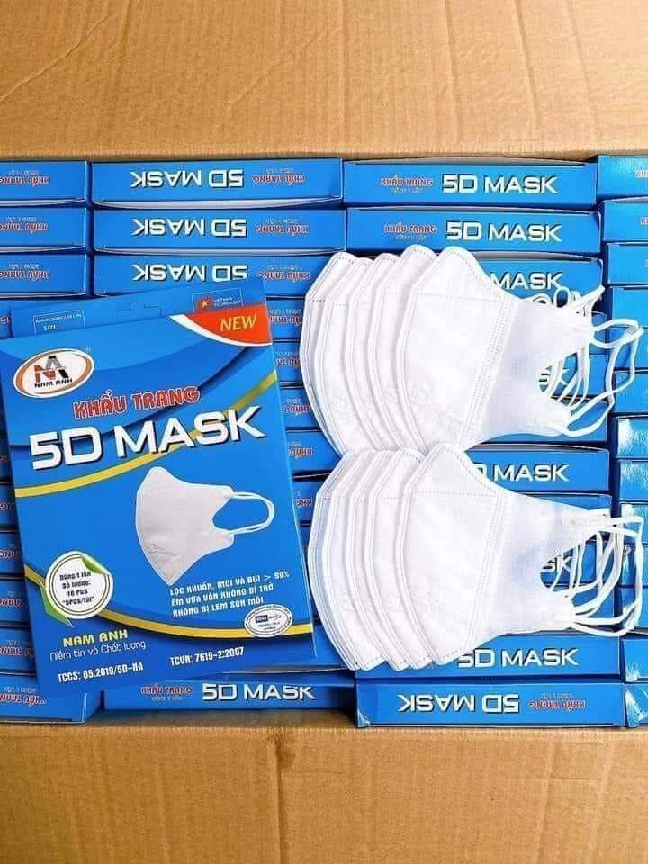 Set 50 chiếc Khẩu Trang 5D Mask NAM ANH FARMAPRO Set 50 chiếc