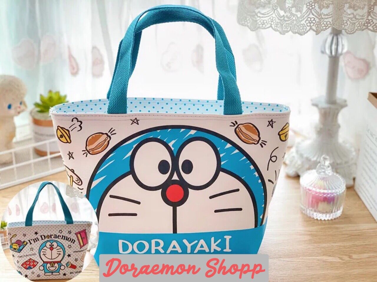 Túi đựng cóm giữ nhiệt Doraemon Doremon