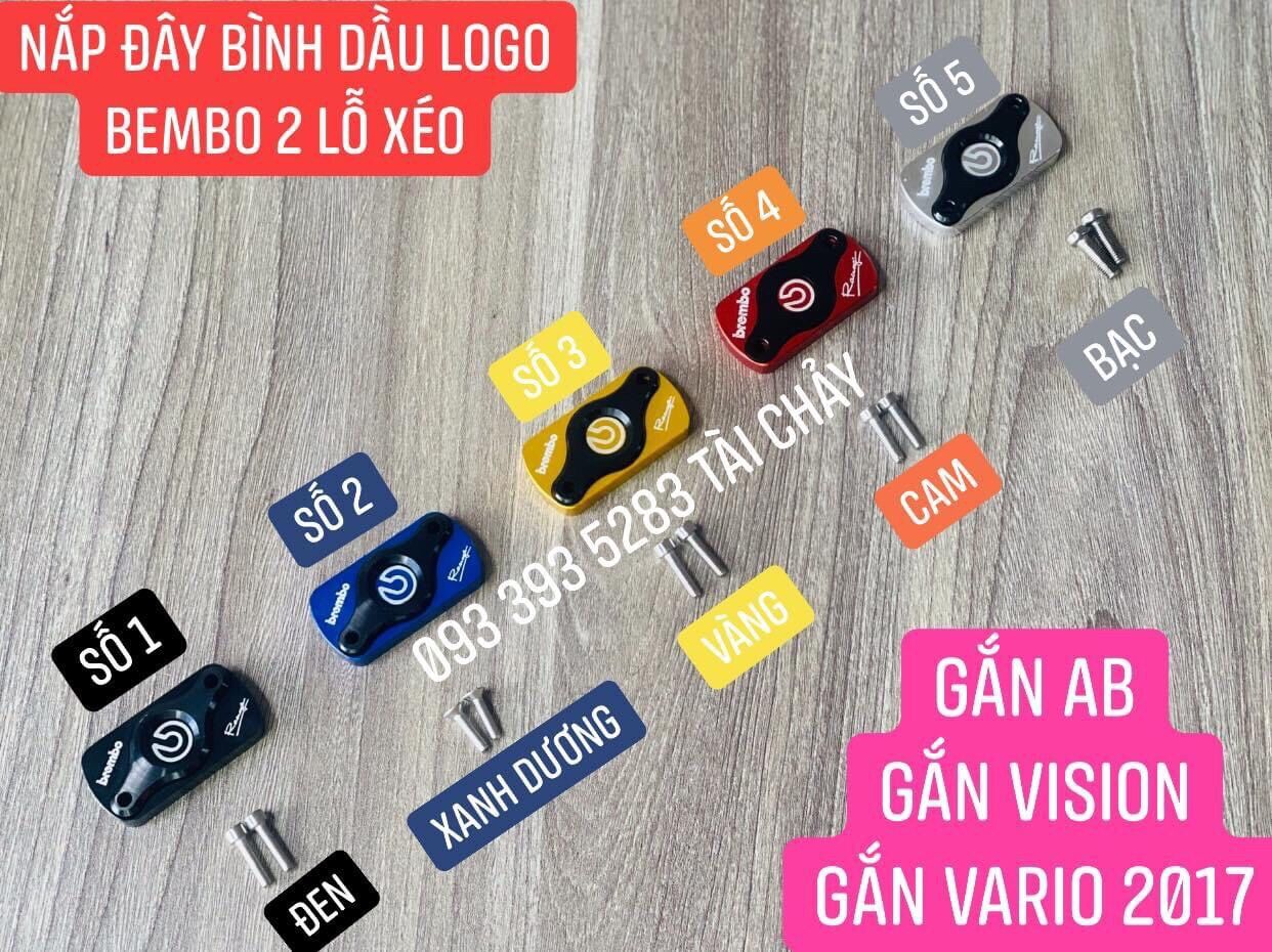 Nắp dầu logo bembo 2 lỗ xéo gắn vision / ab
