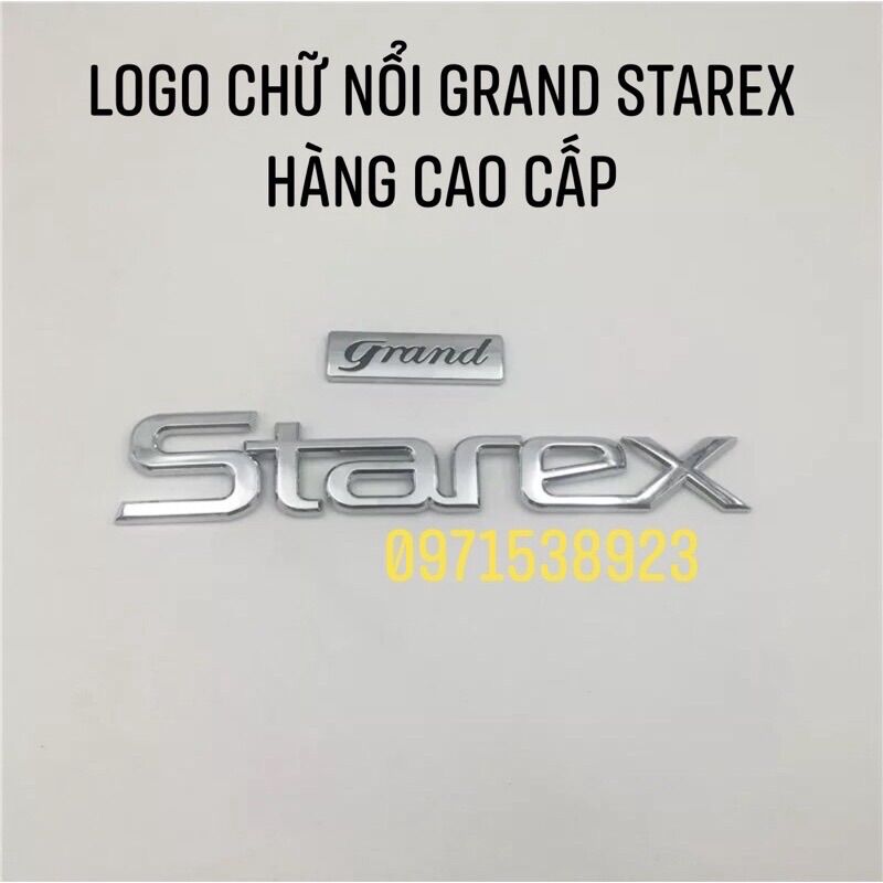 Bộ logo chữ grand starex cao cấp giá rẻ