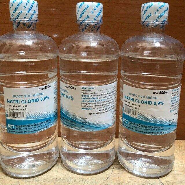 Nước muối súc miệng 3/2 - chai 500ml