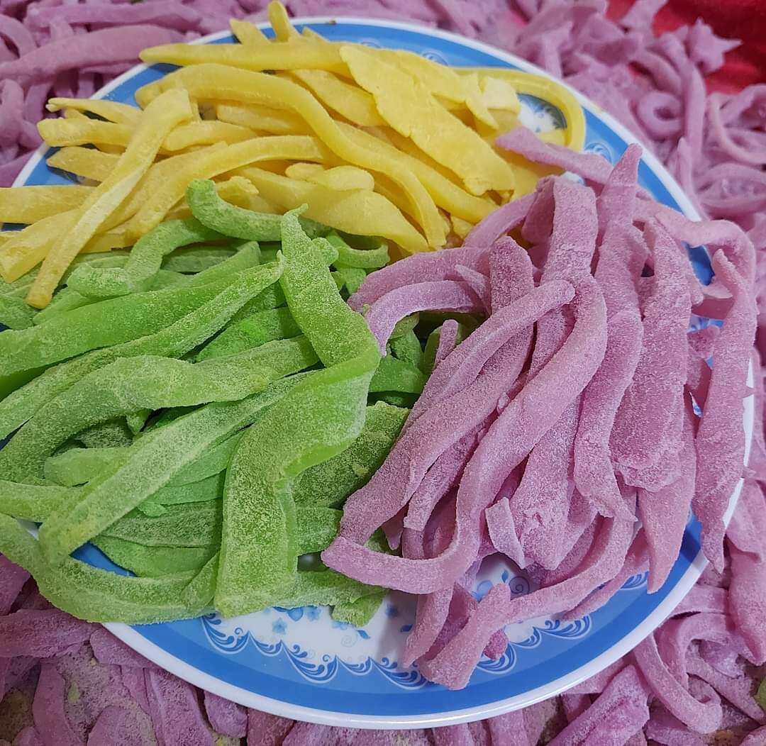 Mứt dừa non sợi mix đủ vị 500g (Mứt dừa non nhà làm)