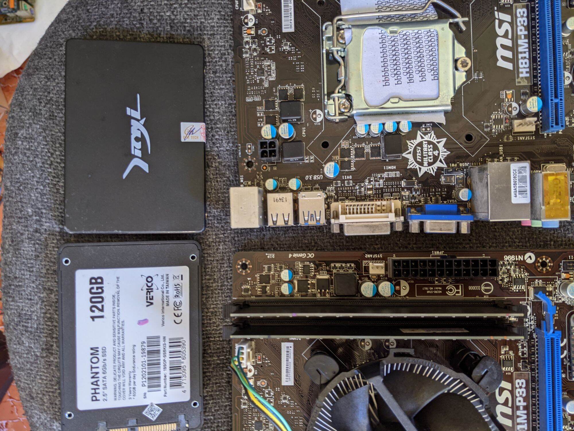 Combo main h81, chip i3 4170, ram 8gb