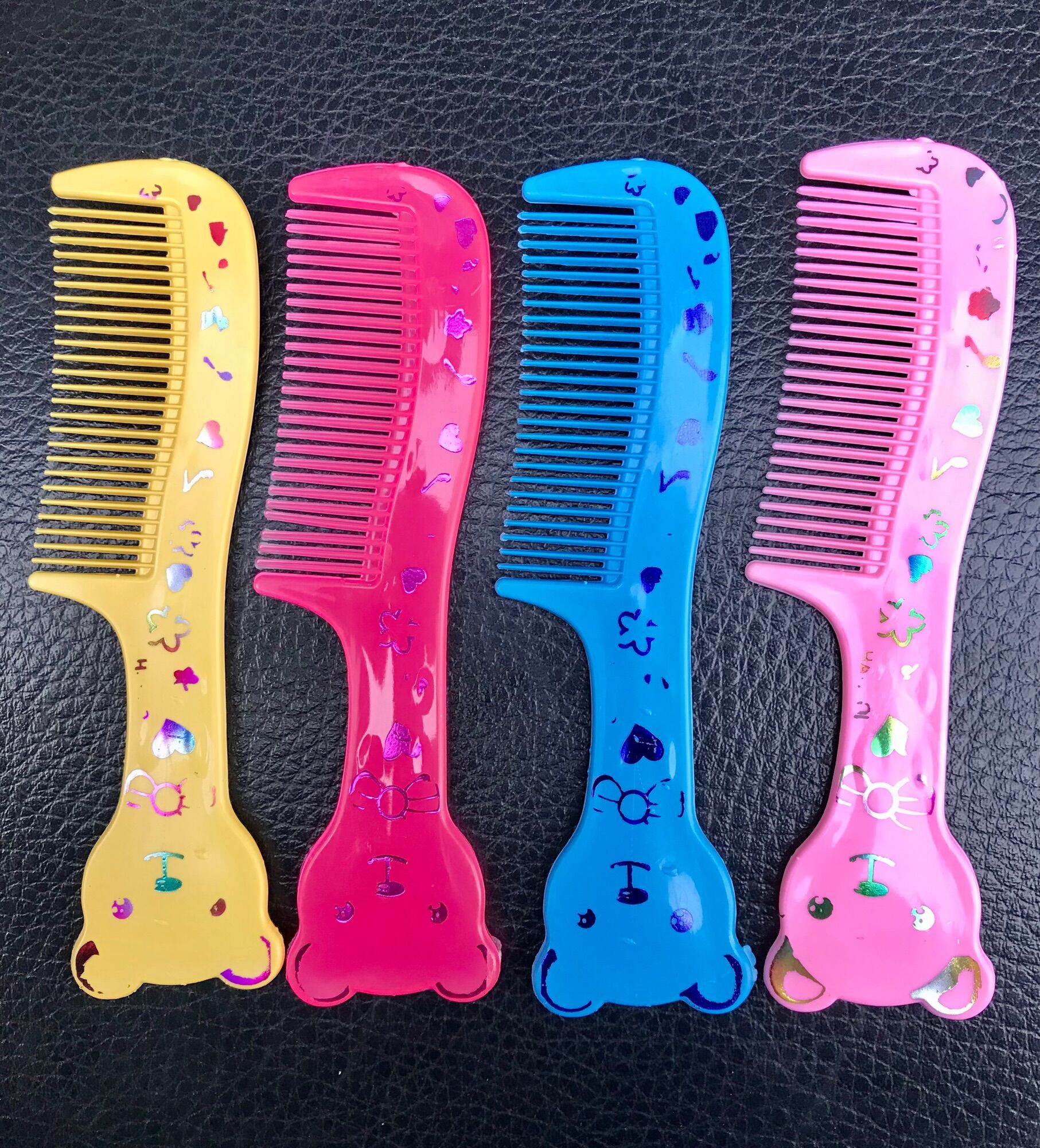 😻 Set 10 Lược Mini Hình Mèo, Bỏ Bóp (Dài 14cm, có 2 Loại)