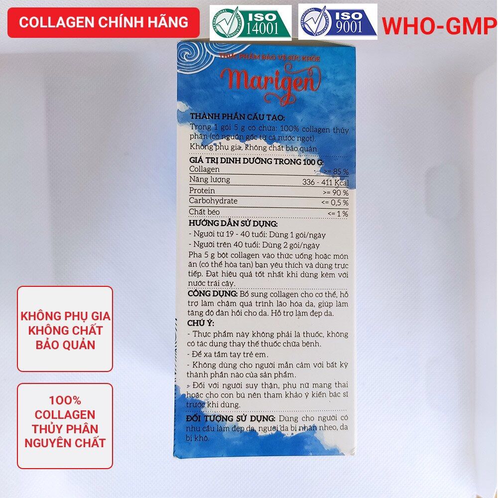 Marigen Collagen Thuỷ Phân Nguyên Chất Dạng Bột