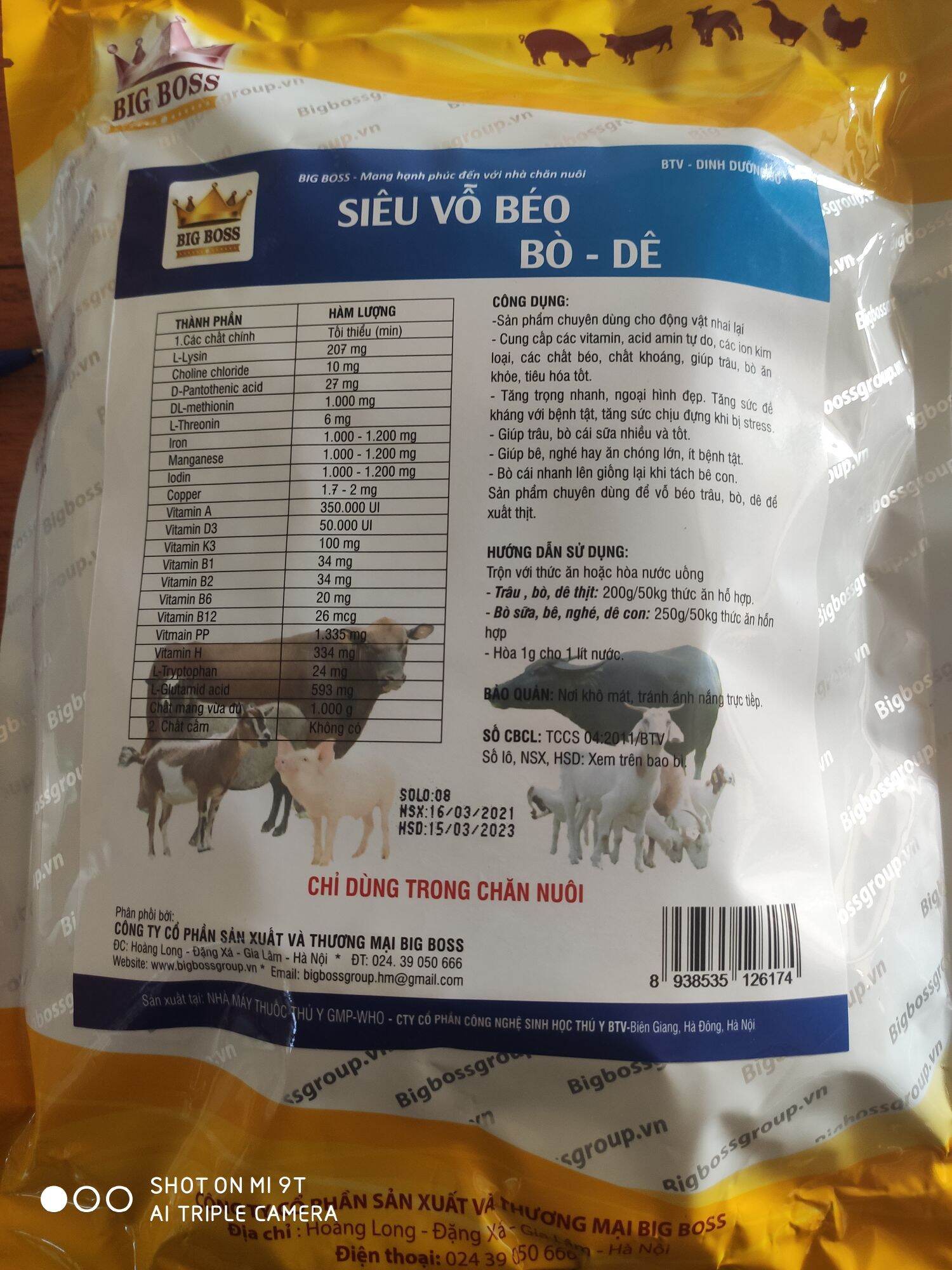 Siêu Vỗ Béo Bò - Dê (hàng chuẩn)