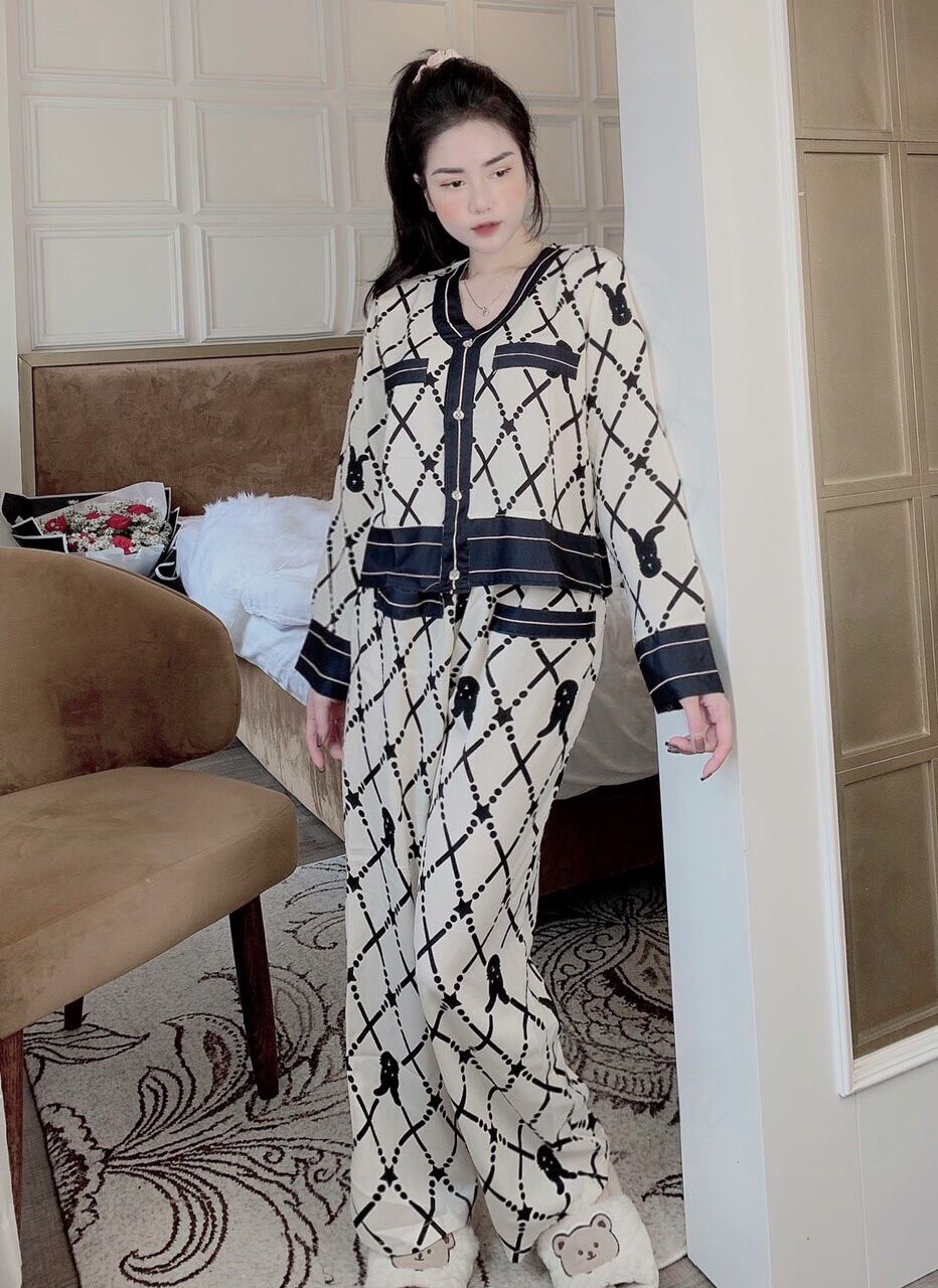 Bộ Lụa Mango Tay Ngắn Quần Dài Siêu Sang size dưới 58kg