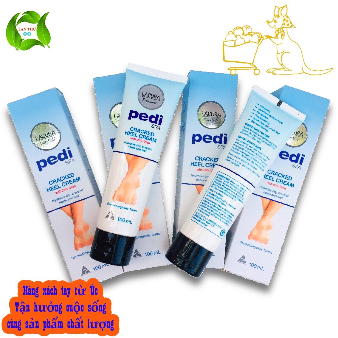 [HCM]Kem bôi nứt gót chân Lacura Pedi SPA Cracked Heel Cream của ÚC