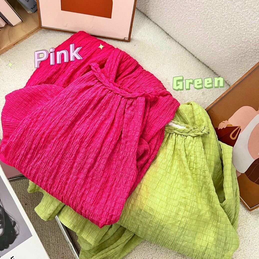MAXI CỔ YẾM ĐAN DÂY 2 MÀU