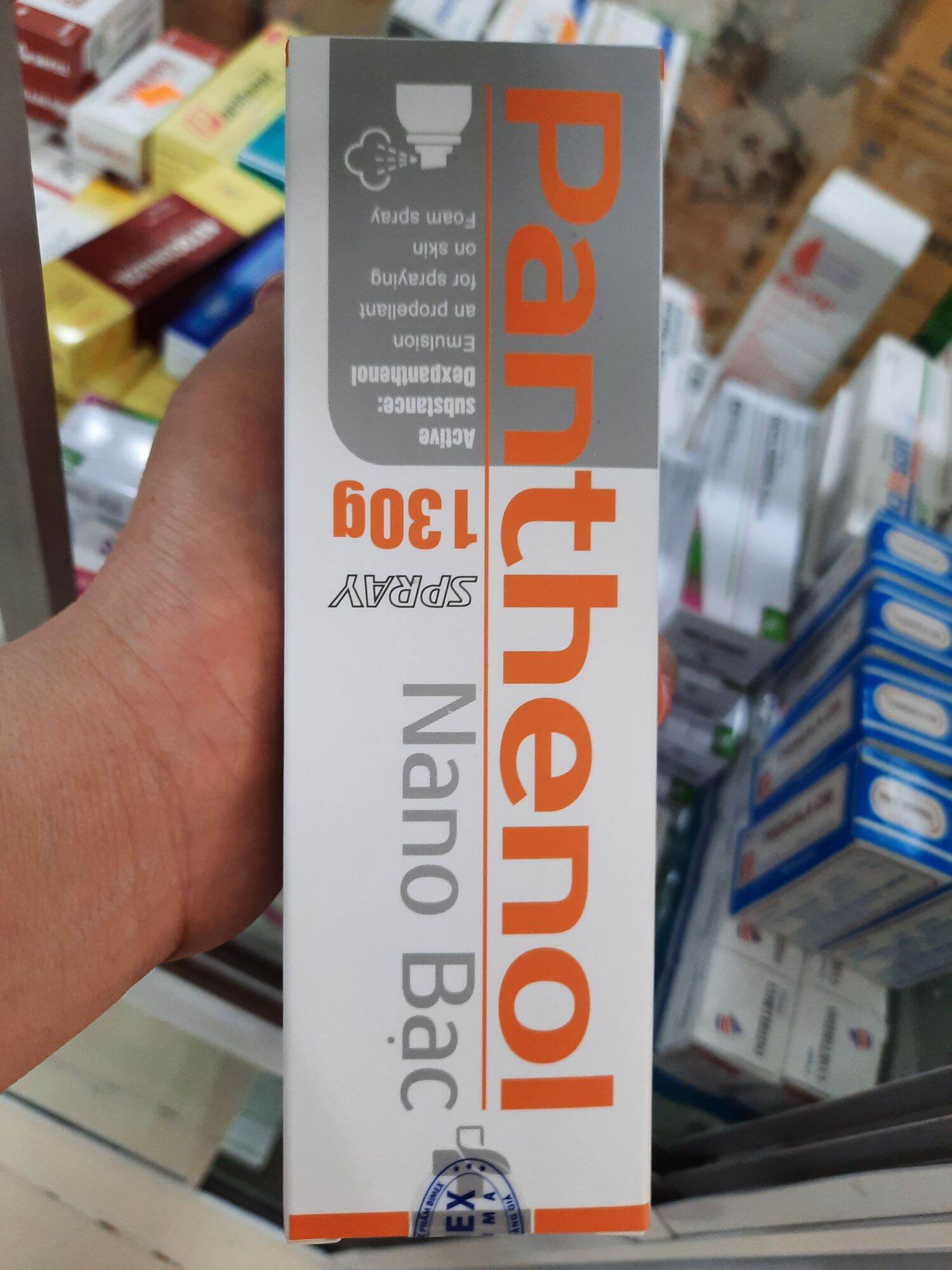 Xịt bỏng panthenol 130g nano bạc