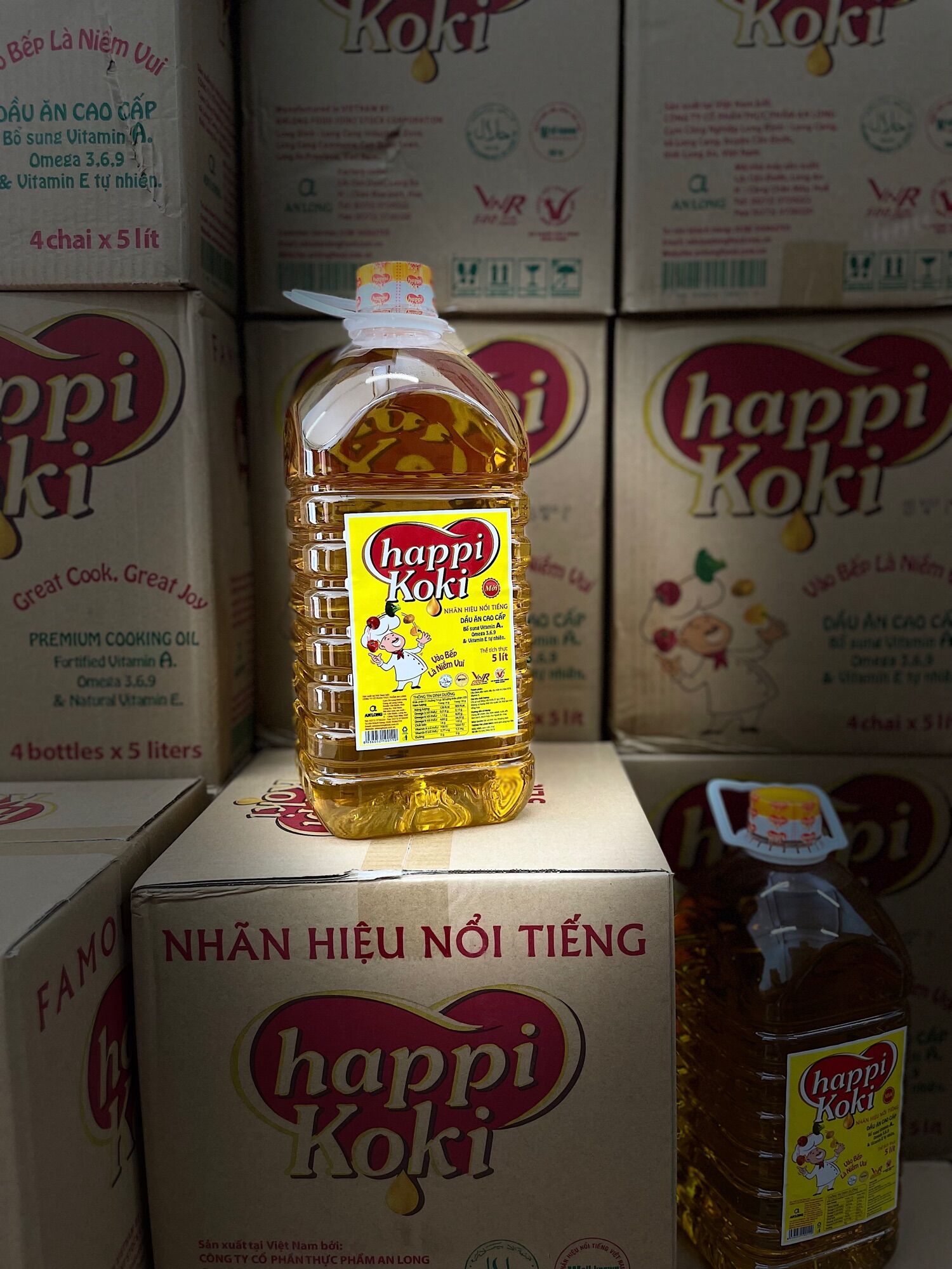 Dầu ăn Happi koki thùng 20L