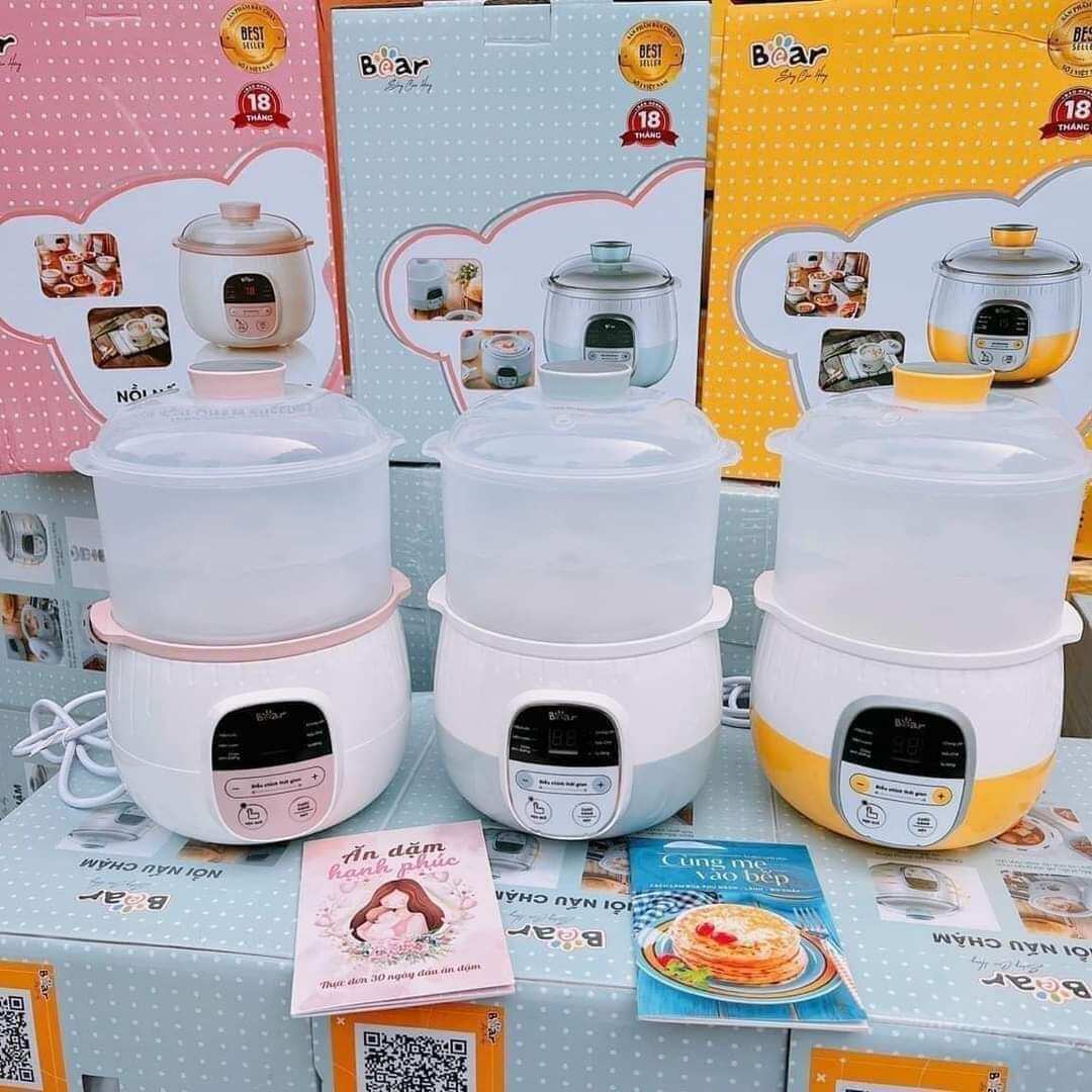 Nồi nấu chậm bear 0.8l và 1,6l