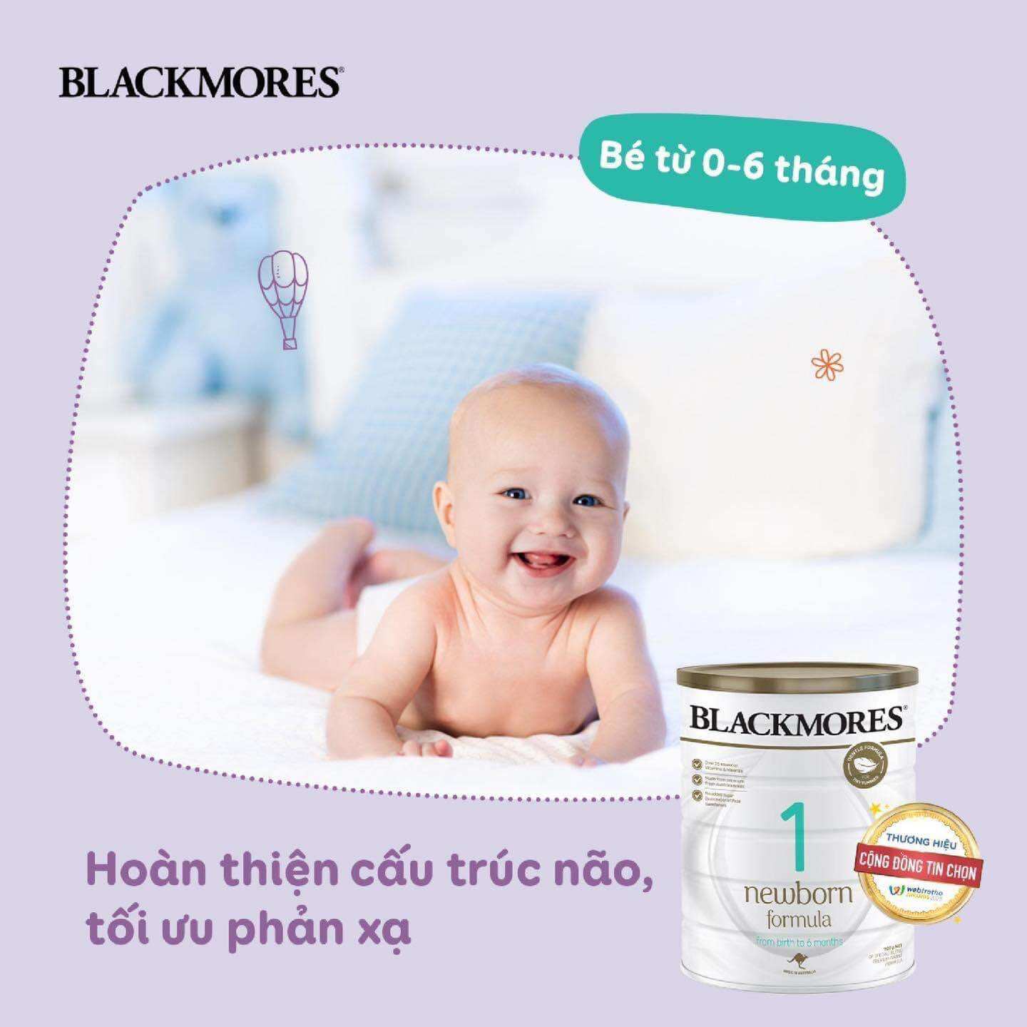 Giá tốt lazada - date mới - sữa blackmores đủ số 1,2,3 úc 900g - bearhouse