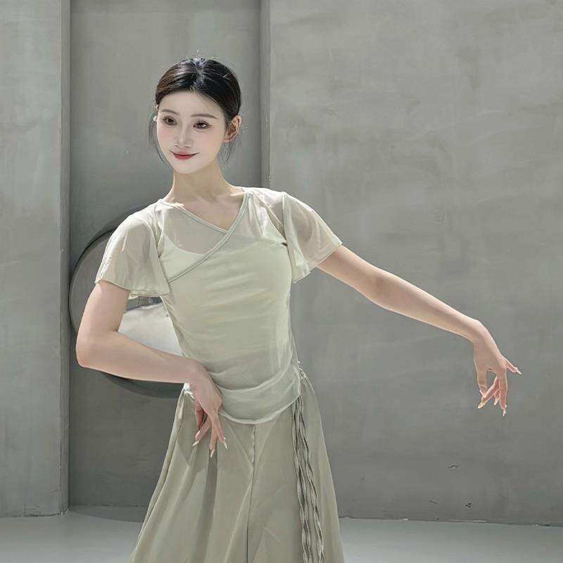Áo Thun Đào Tạo Múa Elegance Tay Ngắn