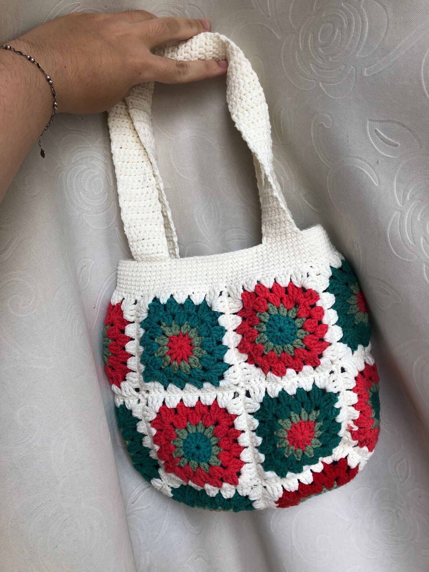 TÚI LEN HANDMADE HOA GHÉP [ẢNH THẬT]