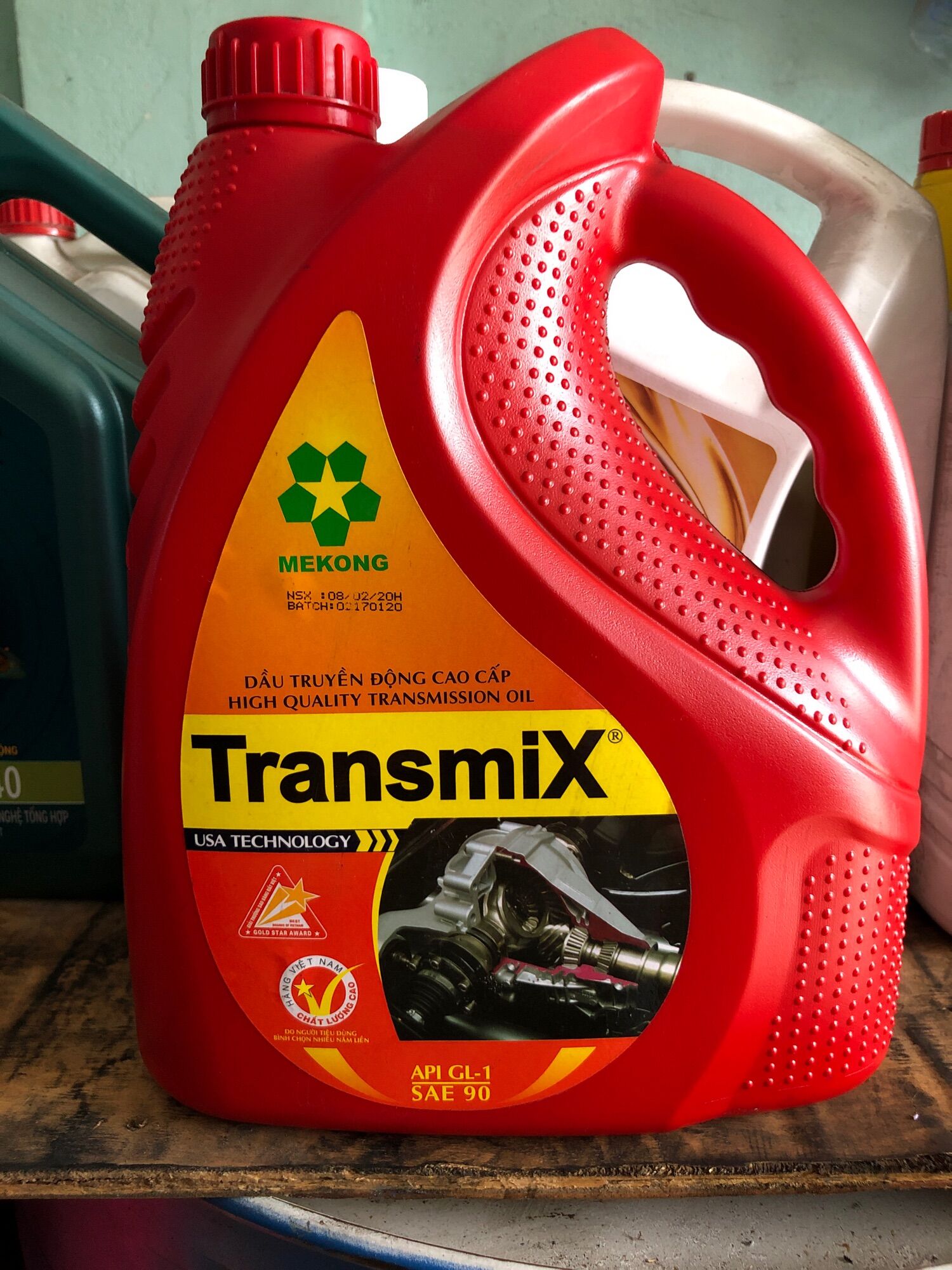 Nhớt hộp số Mekong TransmiX API Gl SAE 90 4L