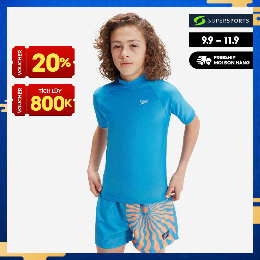 SPEEDO Áo bơi chống nắng bé trai Prt Rash 8-00316615742