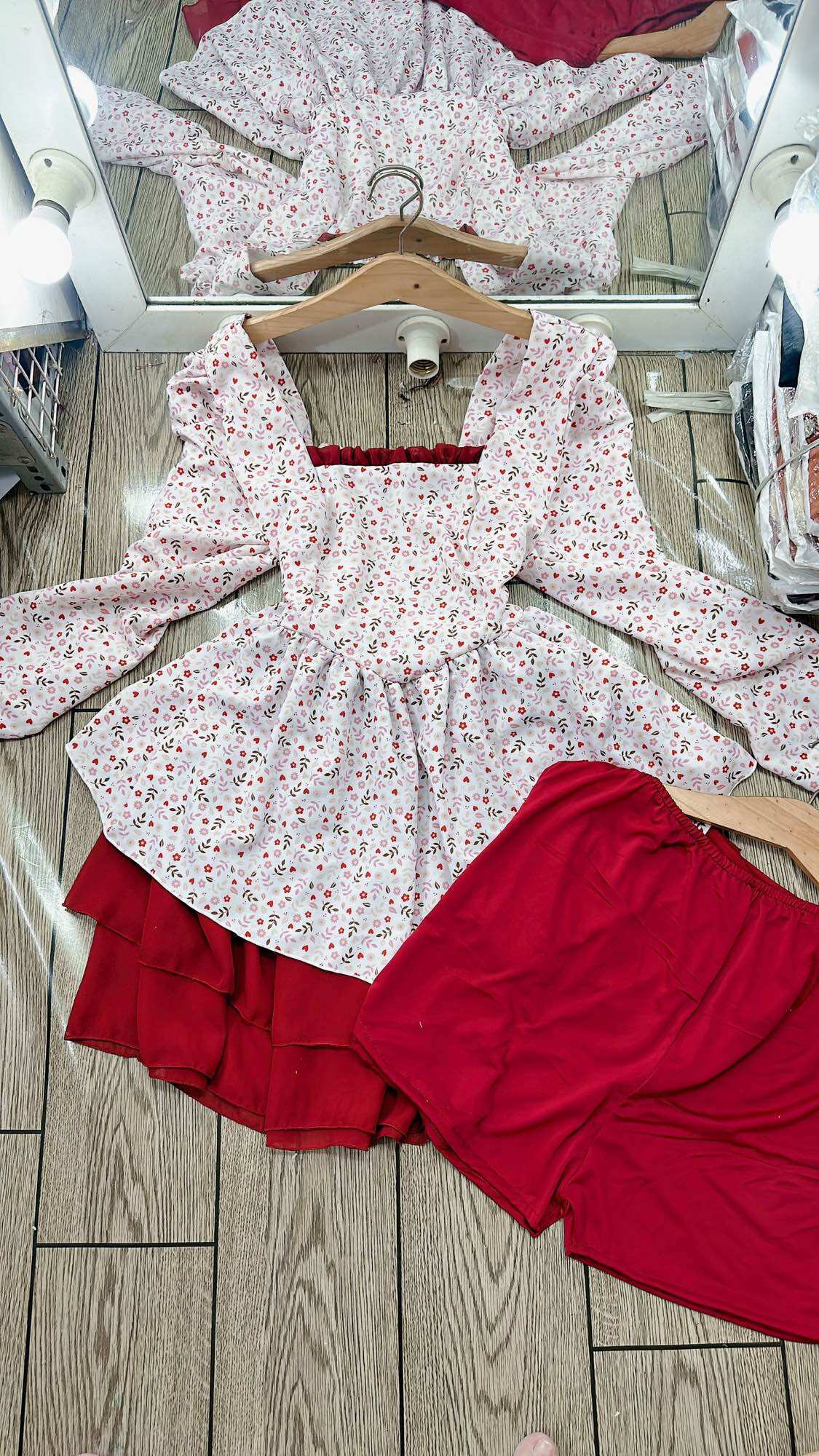 [Bigsize 65-90kg] Đầm lụa ý phối chiffon 3 tầng (kèm lót quần rời y hình)