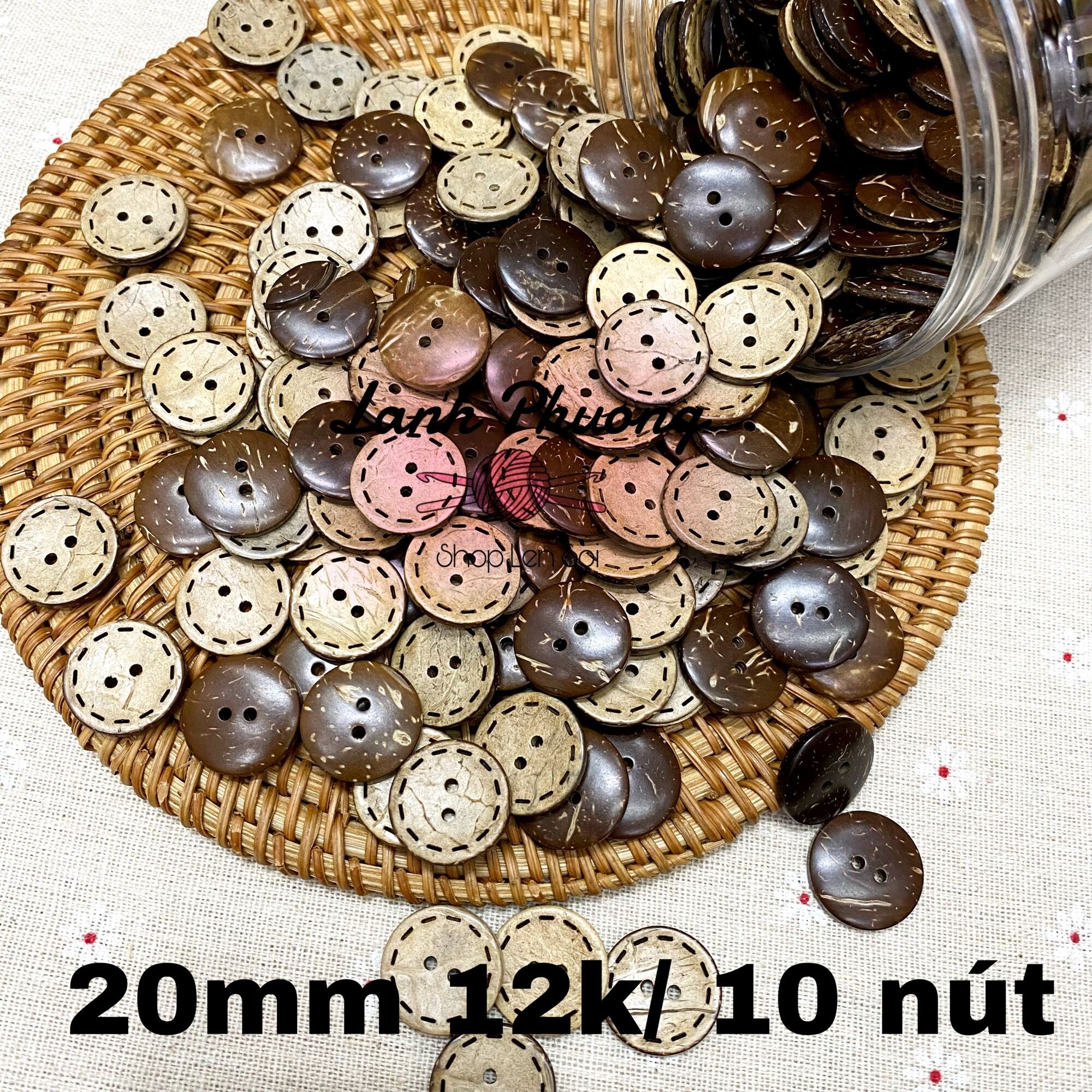 Nút Gỗ Dừa (set 10 cái)