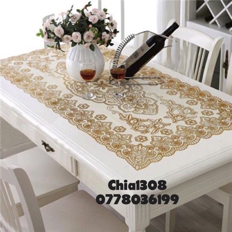 KHĂN TRẢI BÀN HOA VÂN NỔI CAO CẤP ( sỉ ib)