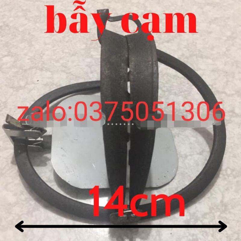 Combo 10 chiếc bẫy chồn thú 14cm tặng kẽm ;nẫy gài+bàn đạp+dây buộc cạm