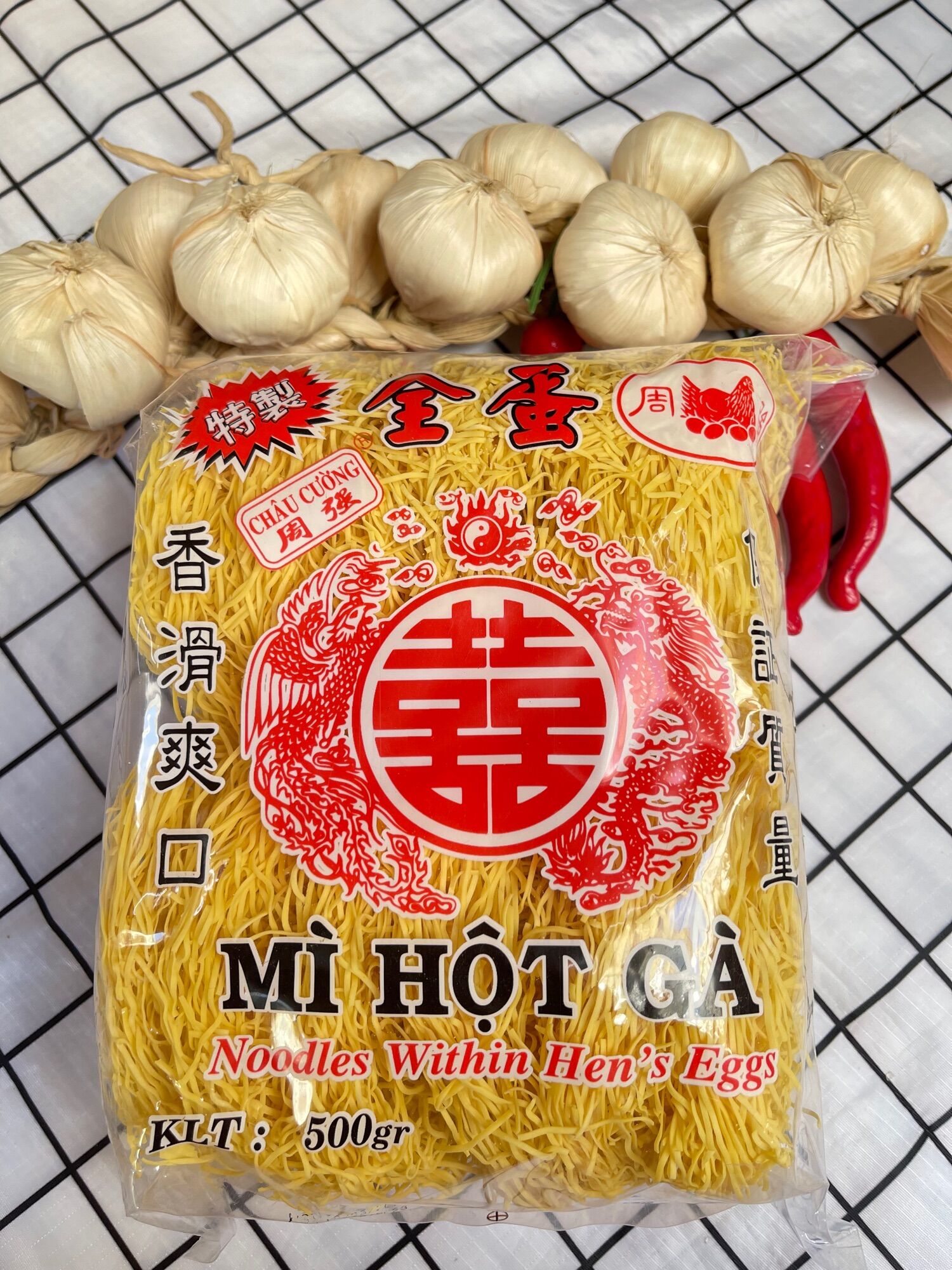 Mì hột gà châu cường đặc biệt 500gram