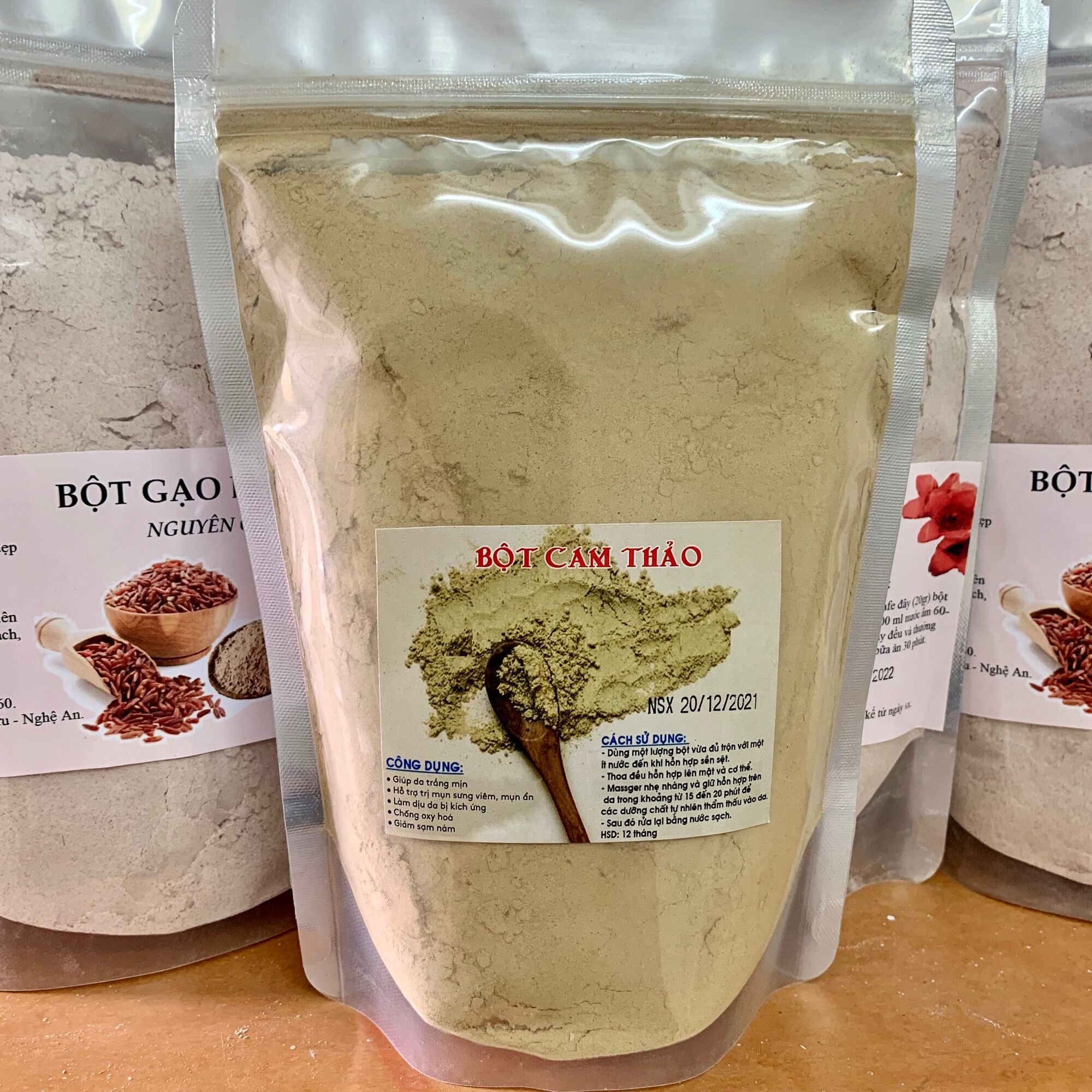 Bột cam thảo trắng da 500g