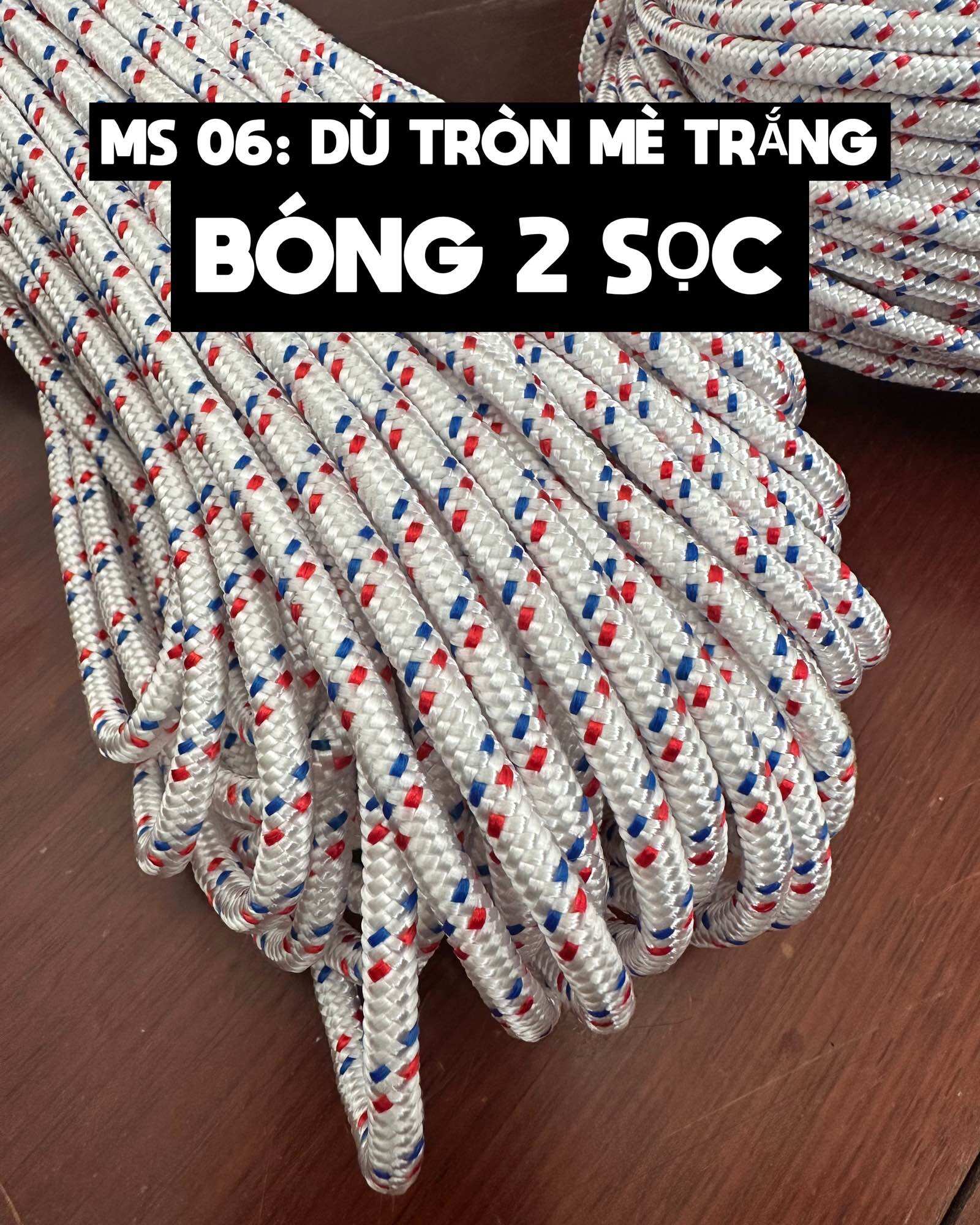 [Dây dù tròn xanh quân đội 3ly 5ly 25m]