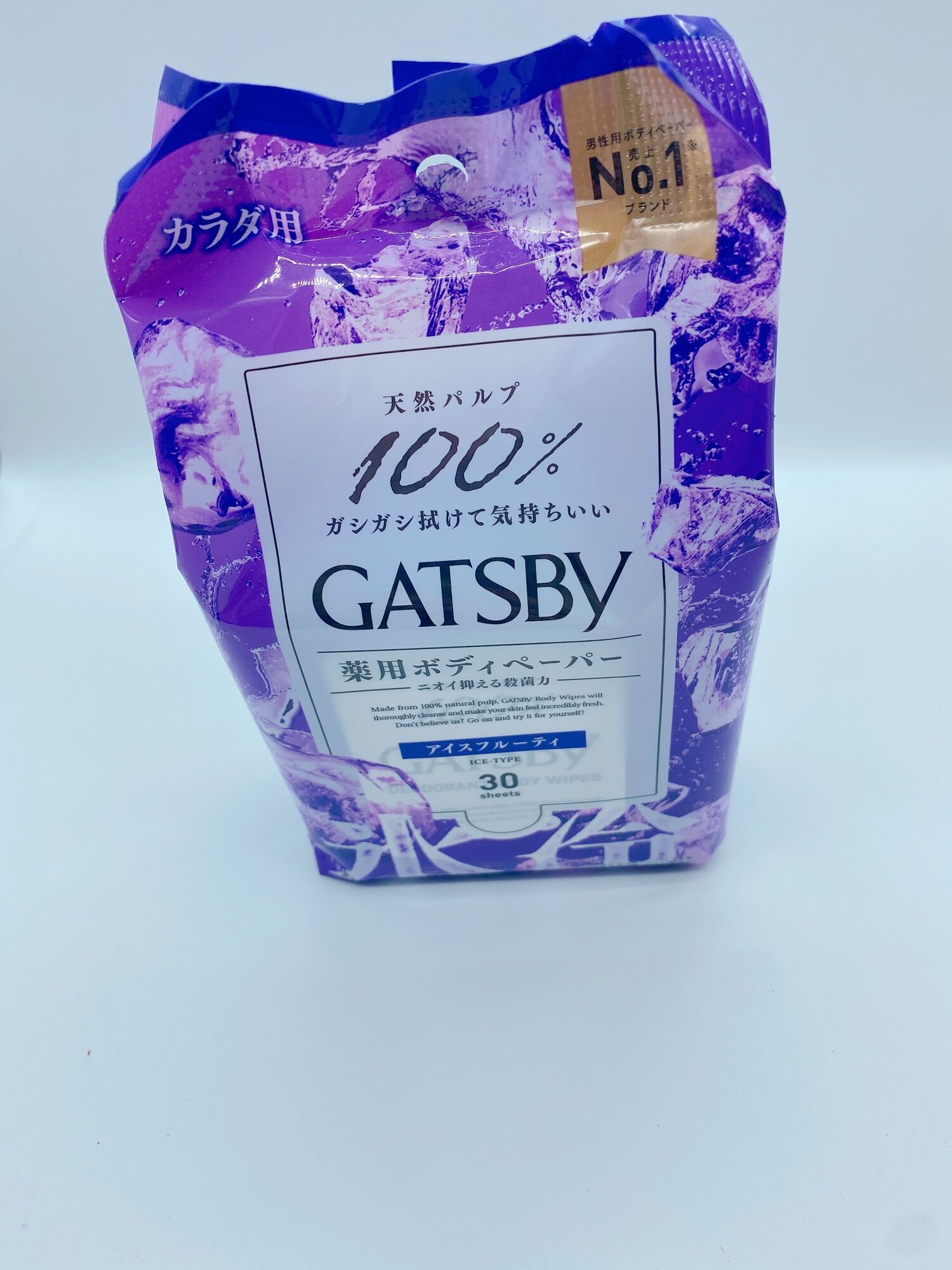 Khăn giấy ướt mát lạnh diệt khuẩn gatsby ice Fruity