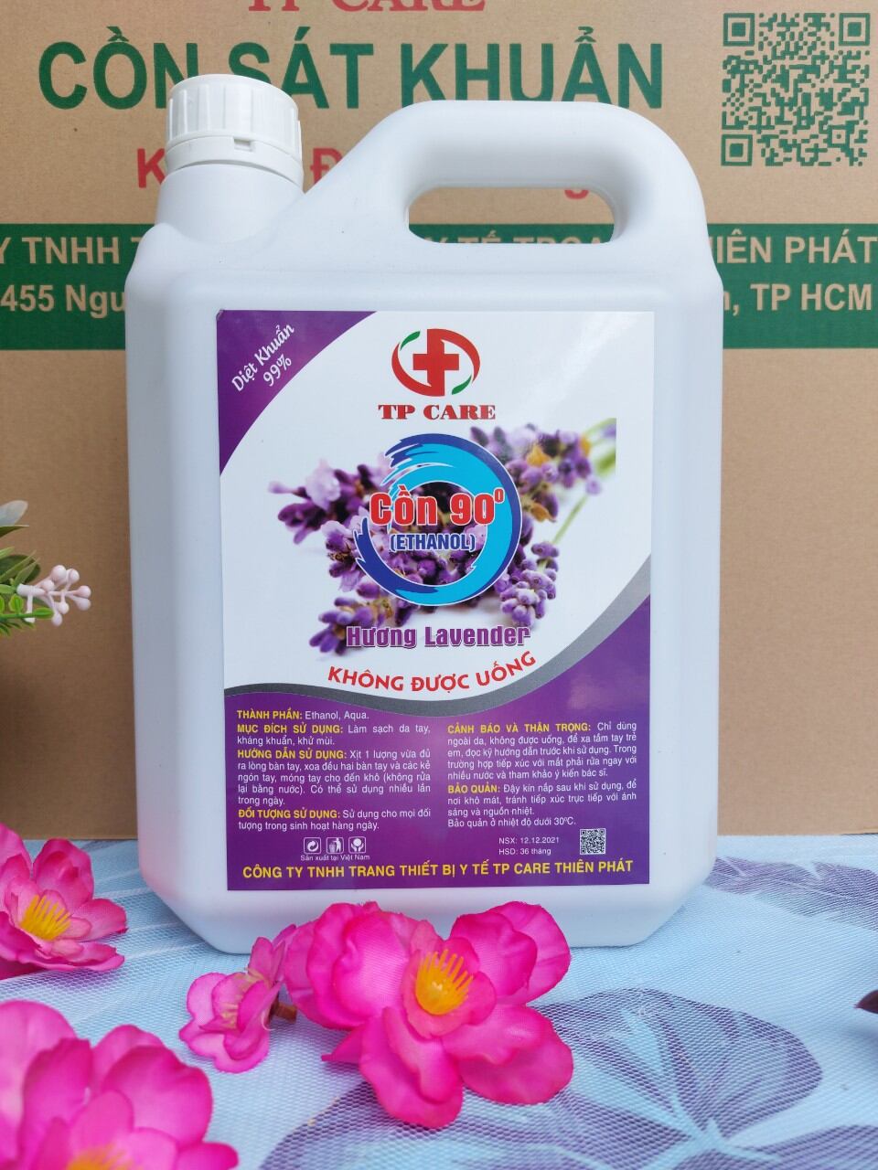 [19_5L90] Sát khuẩn nhanh can 4kg5, còn 90 độ, chuẩn độ