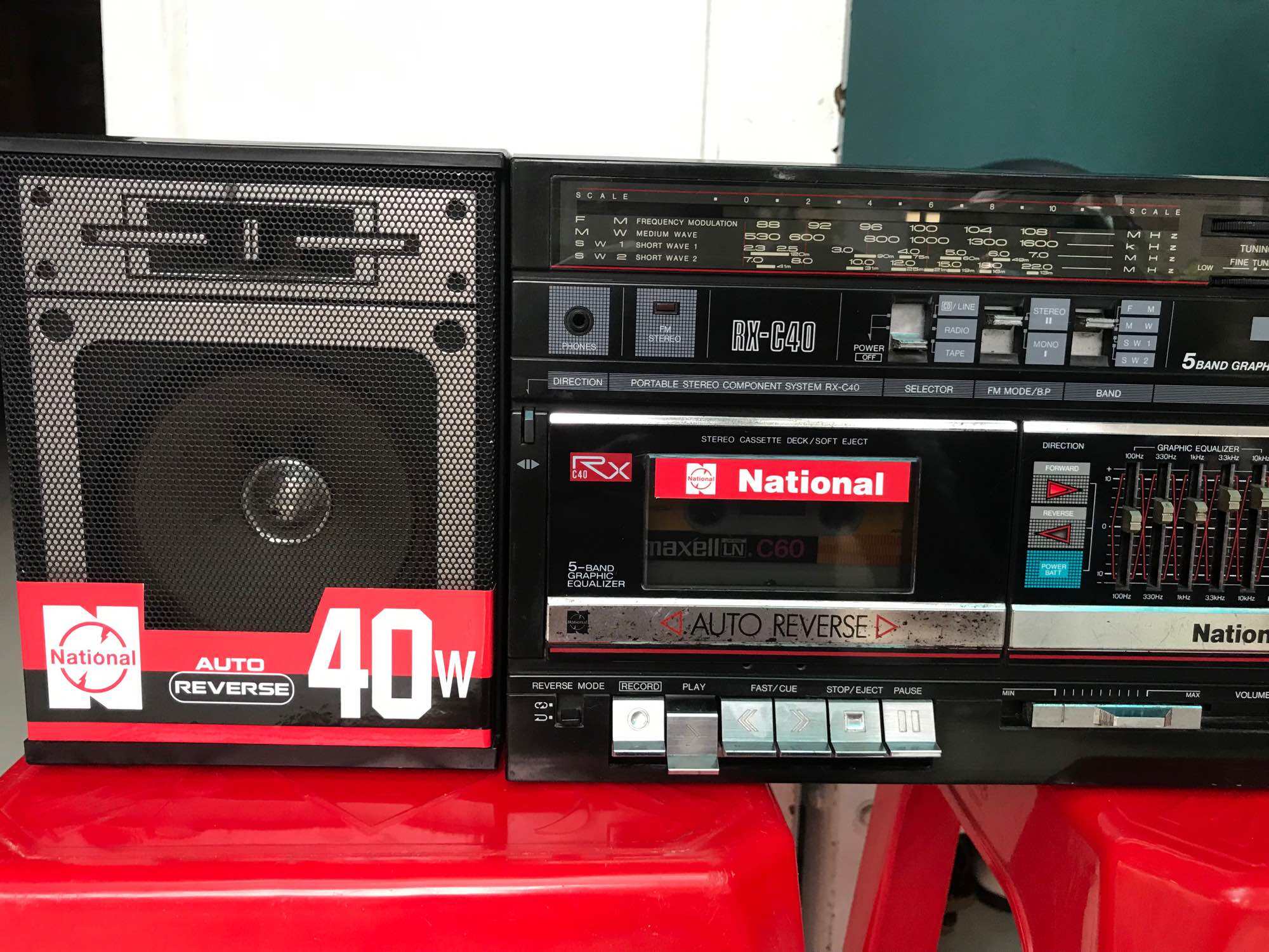 Radio cassette National RX c40F rất đẹp sang trọng