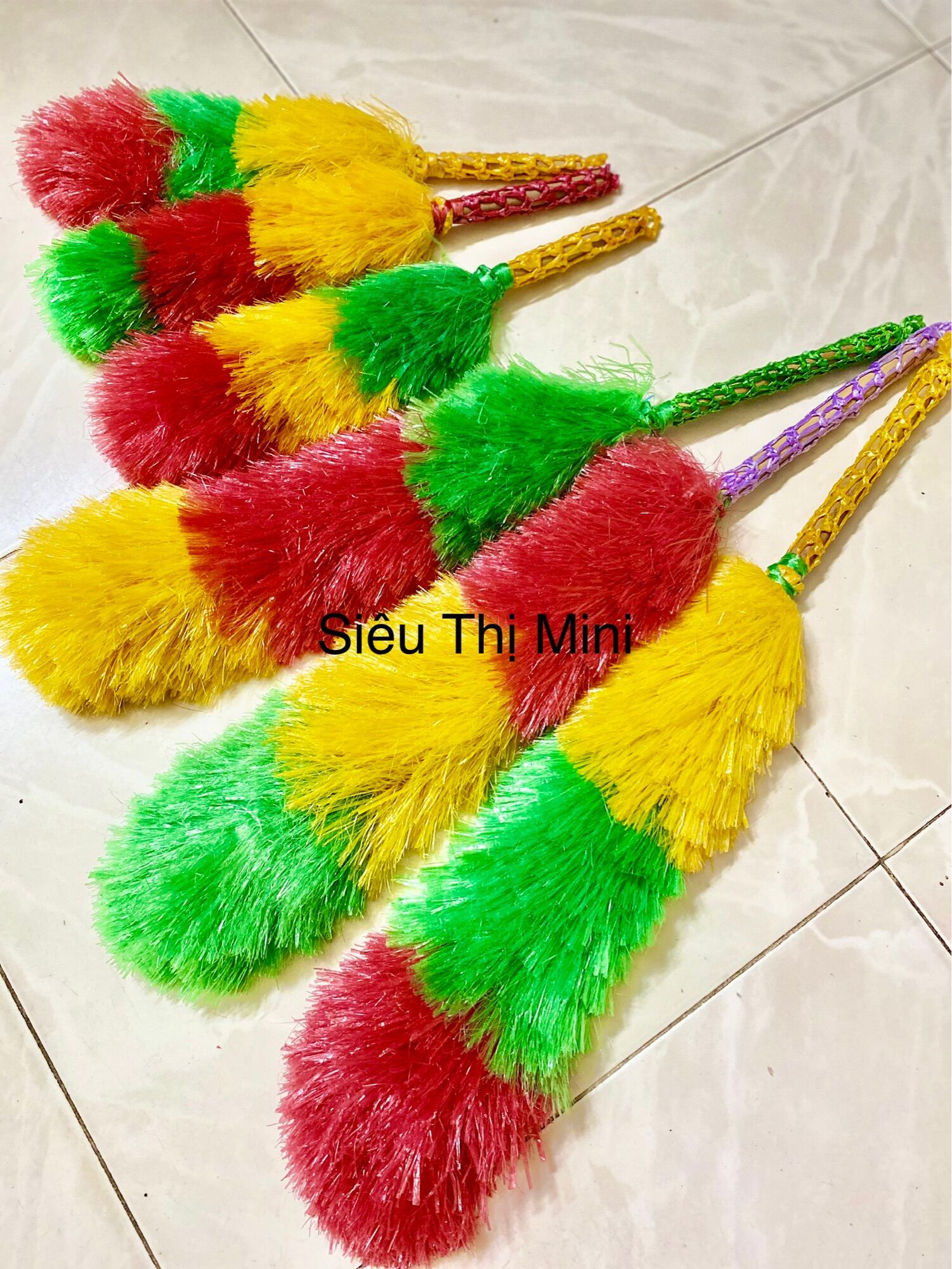 Chổi cước nilông quét bụi 3 màu