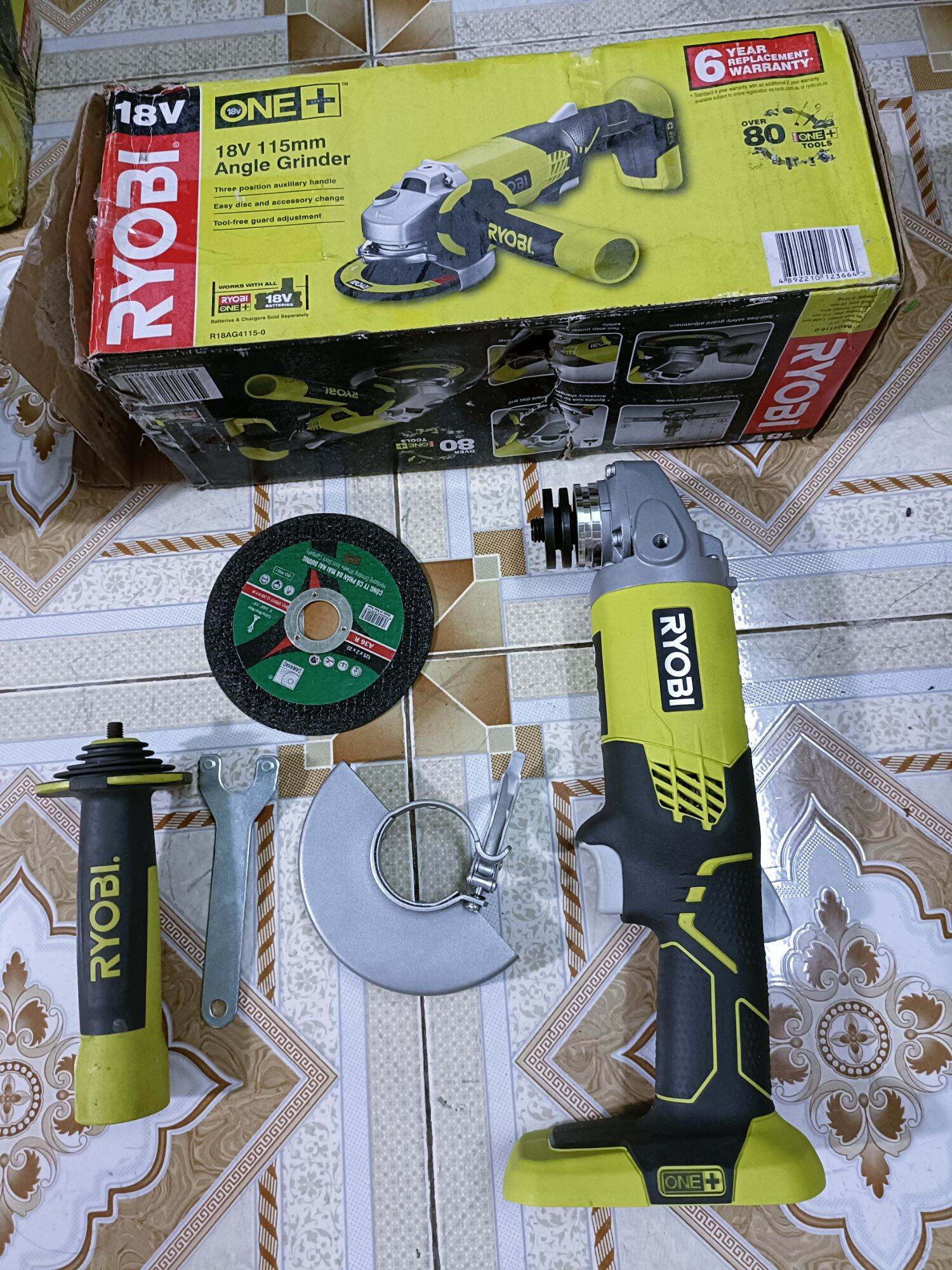 THÂN MÁY MÀI RYOBI 18V