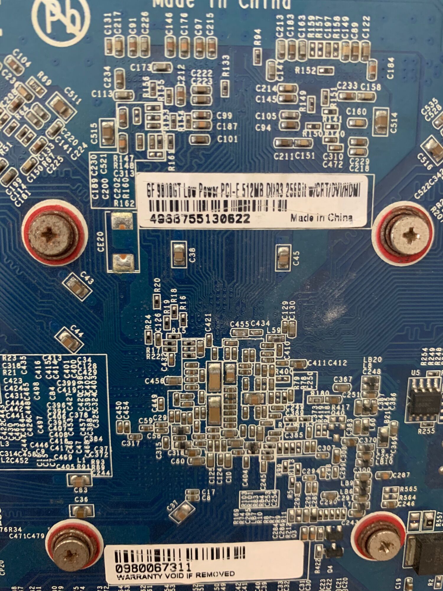 9800GT 512mb ram3 256bit