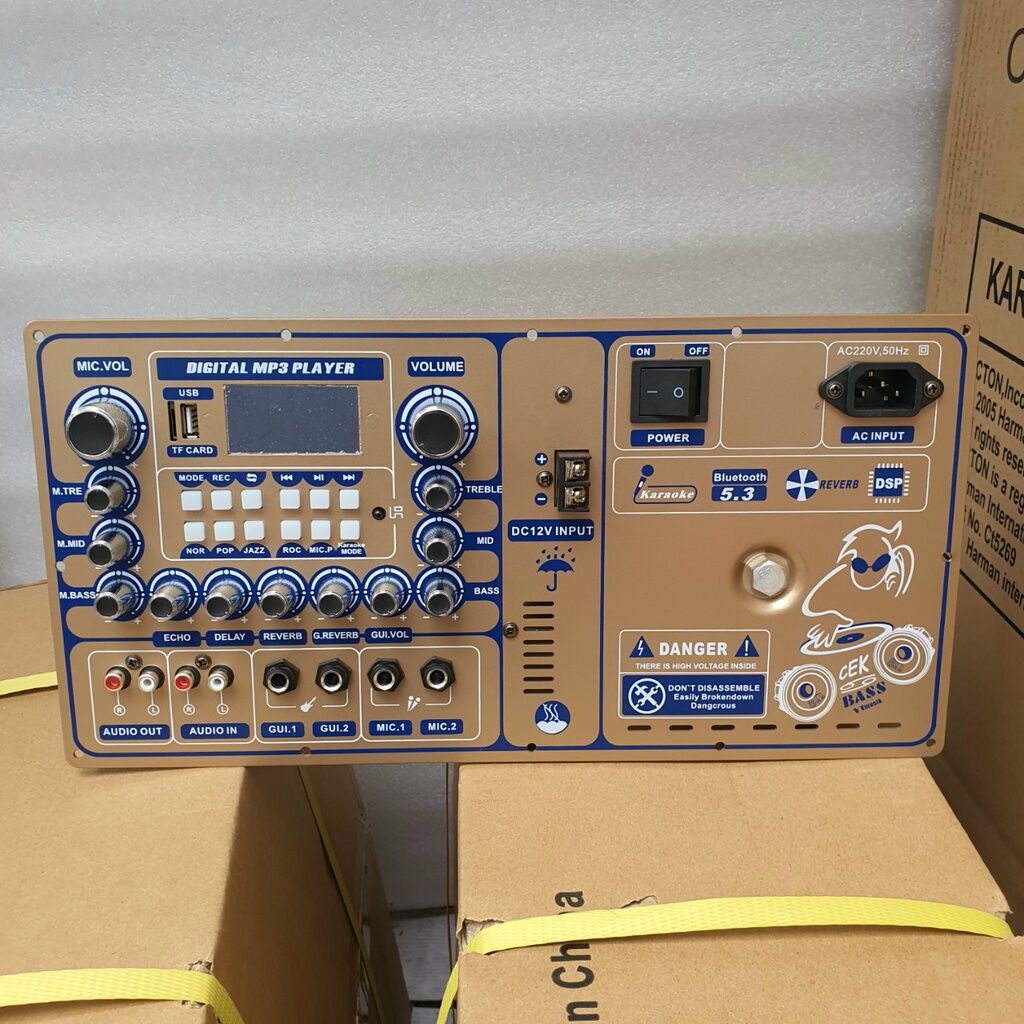 bo mạch loa kéo công suất lớn H360 mẫu mới có quạt tản nhiệt