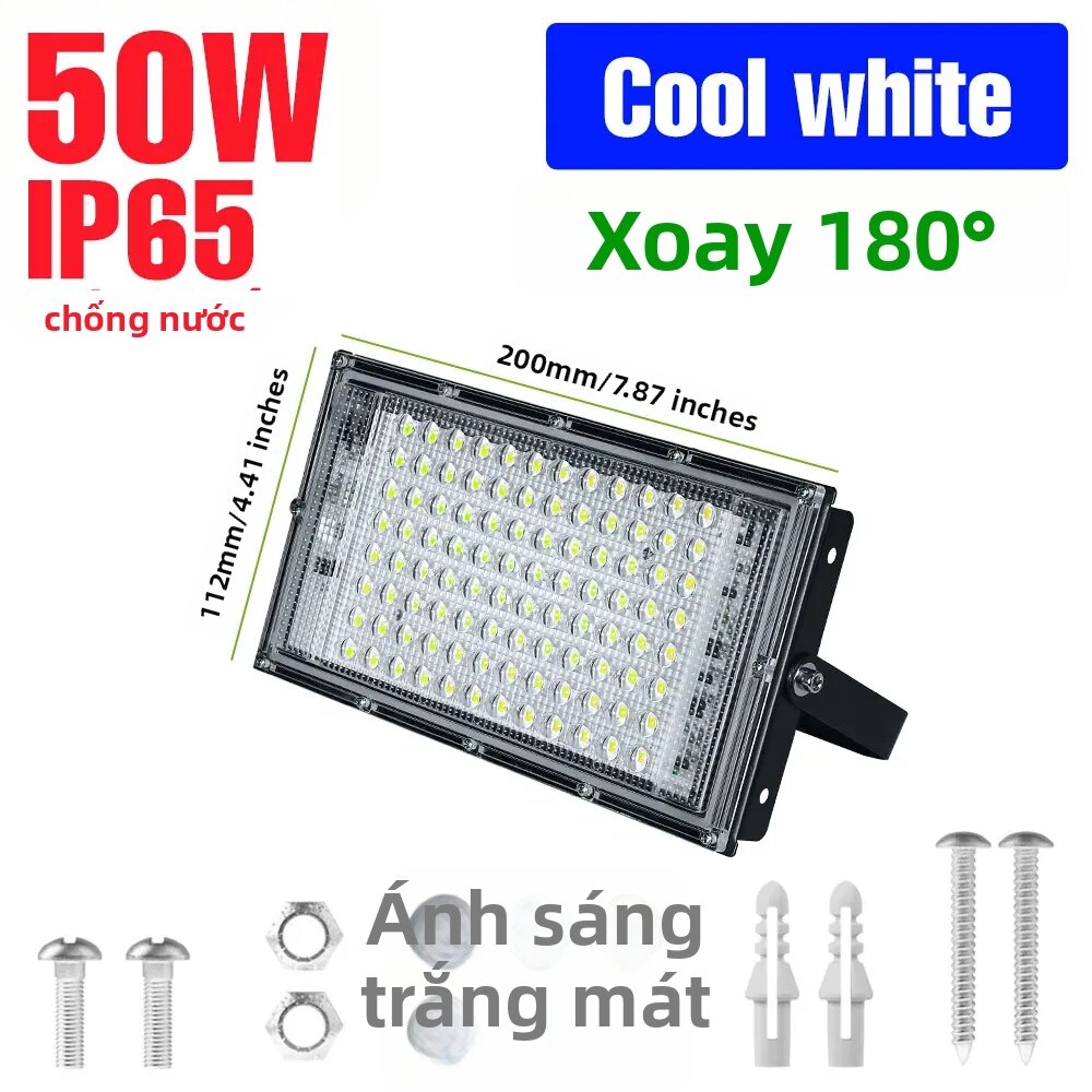 Đèn Pha LED 200W Đèn Chiếu Sáng Ngoài Trời Đèn Đường Chống Nước 3000K/6000K Cho Đèn Phản Quang Ngoại Thất Sân Vườn AC220-240V