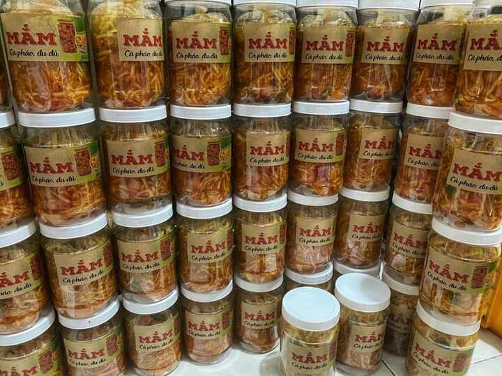 Mắm cà pháo đu đủ giòn ngon 800g đậm đặc