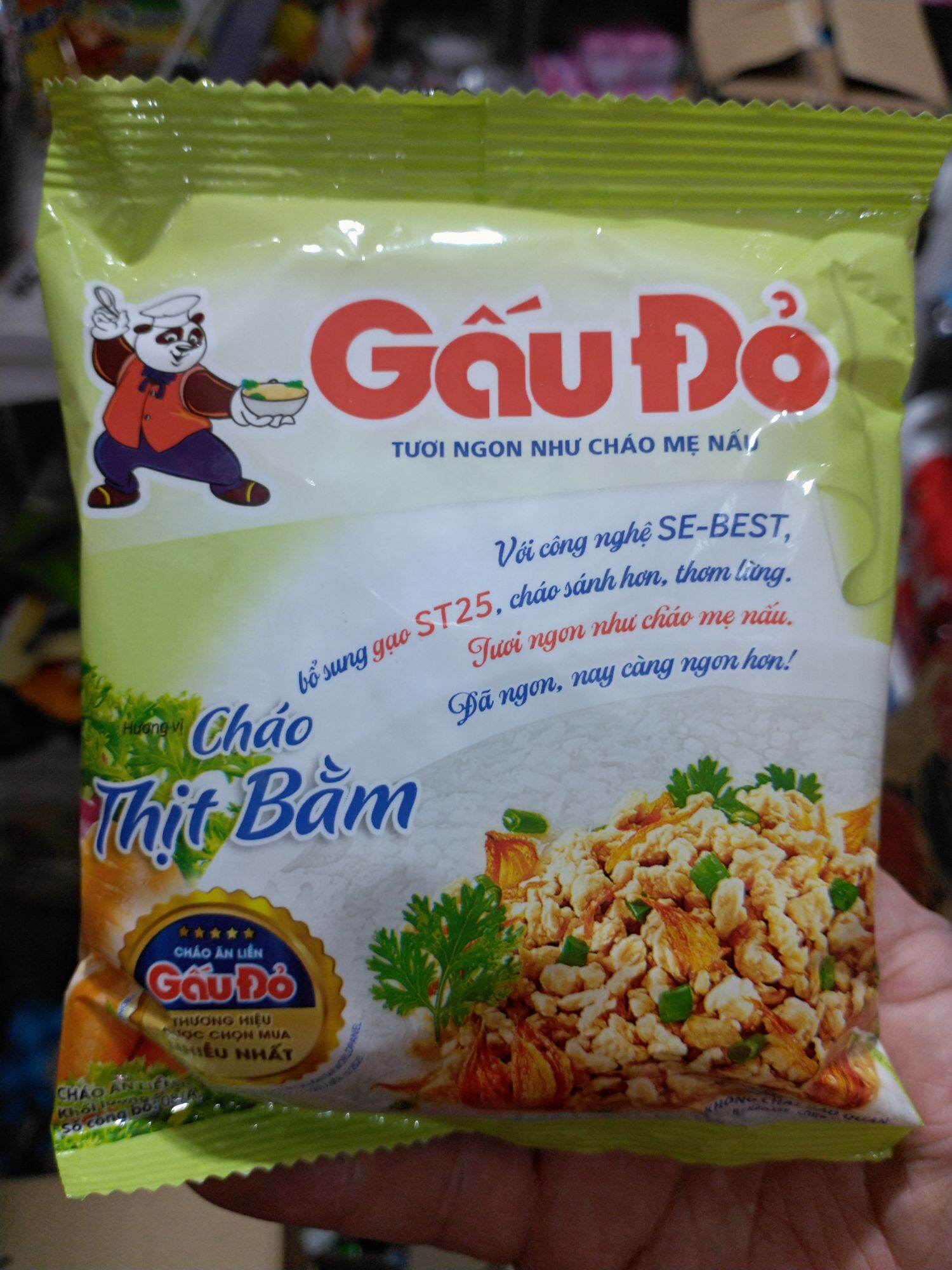 Cháo ăn liền thịt bằm Gấu đỏ