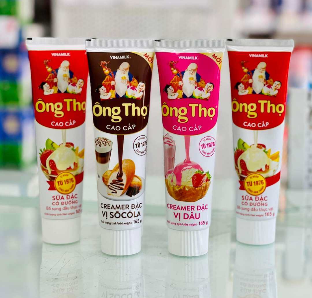 sữa đặc ông thọ dạng tuýt (compo 3 tuýt 3 vị )