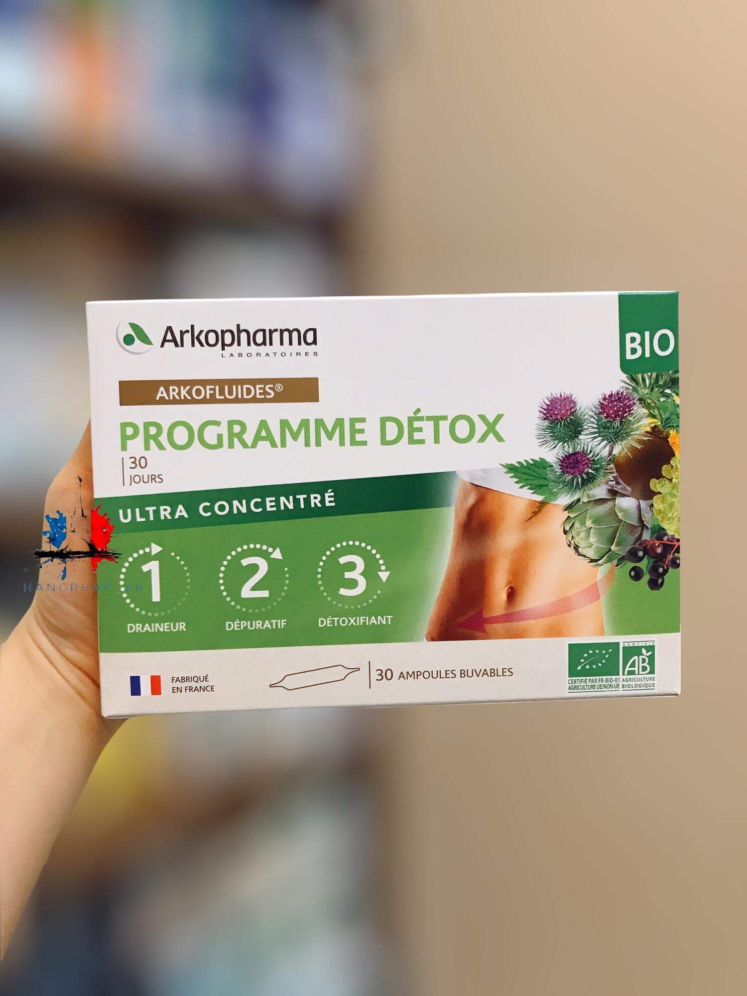 Detox Gan Thận Da Arkopharma 30 ngày hàng nội địa Pháp