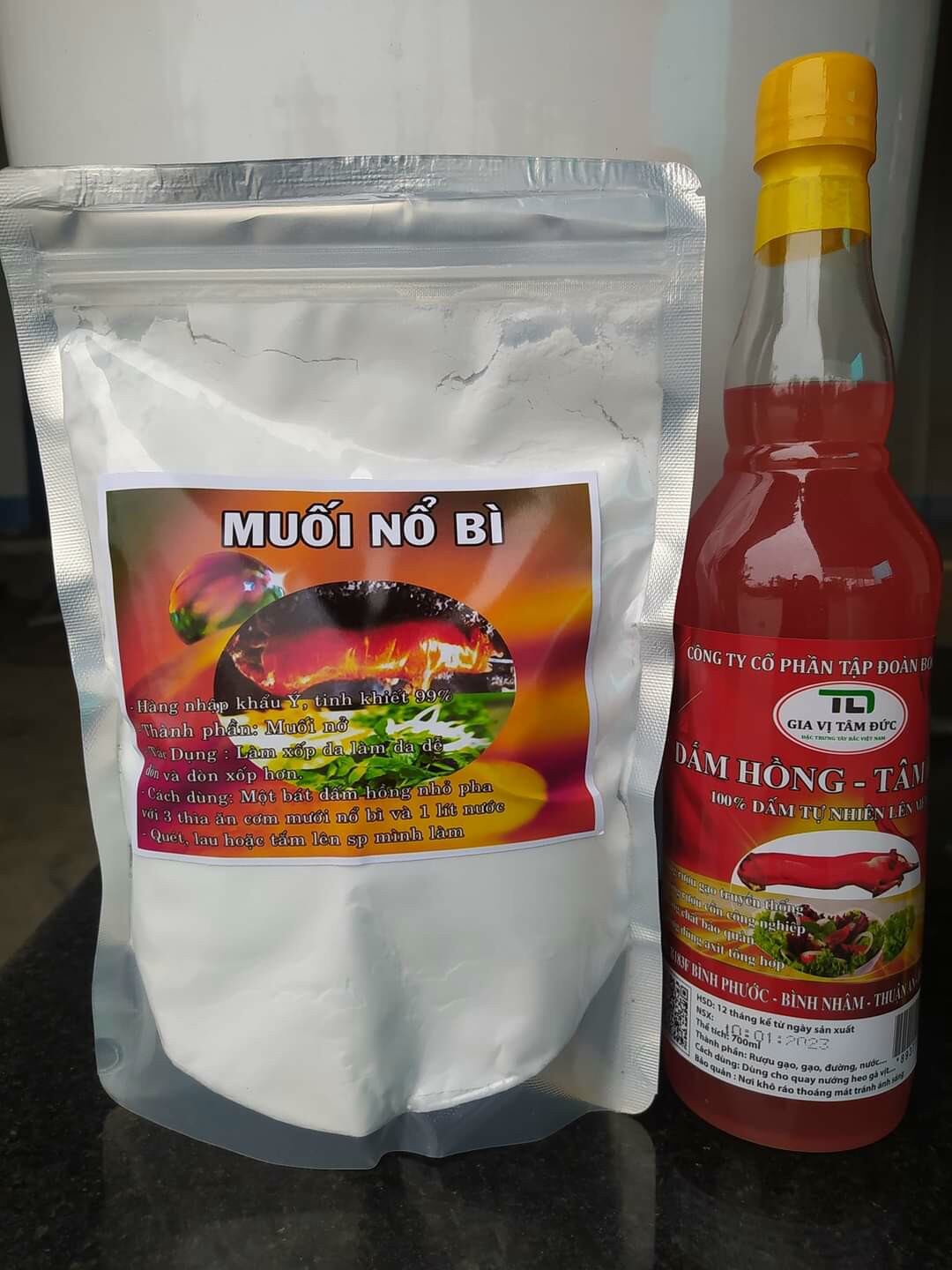 Muối nổ bì giòn da 500g