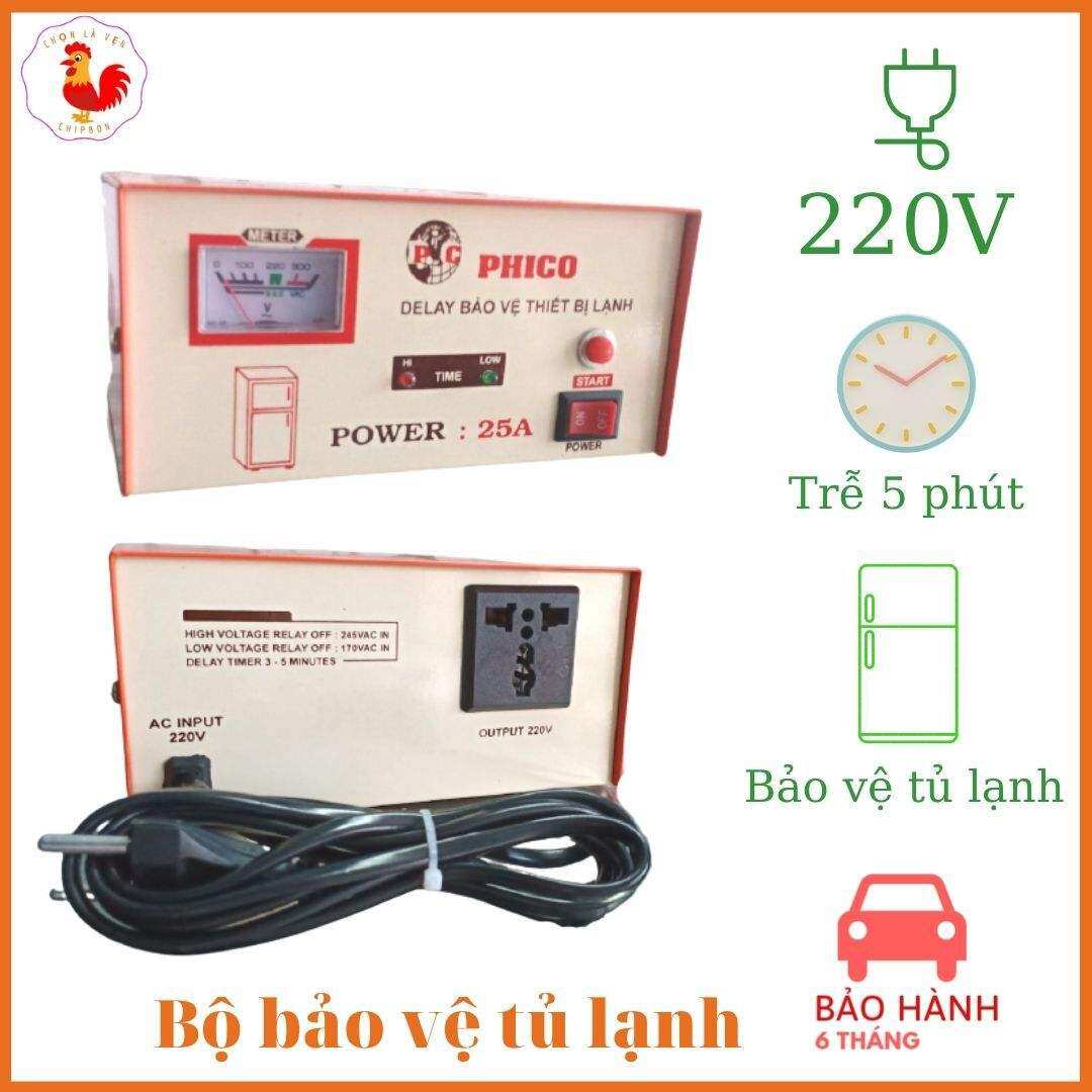 Với bộ bảo vệ tủ lạnh Delay 25A Phico giúp tủ lạnh không bị sốc gas nên bền hơn- Shop uy tín