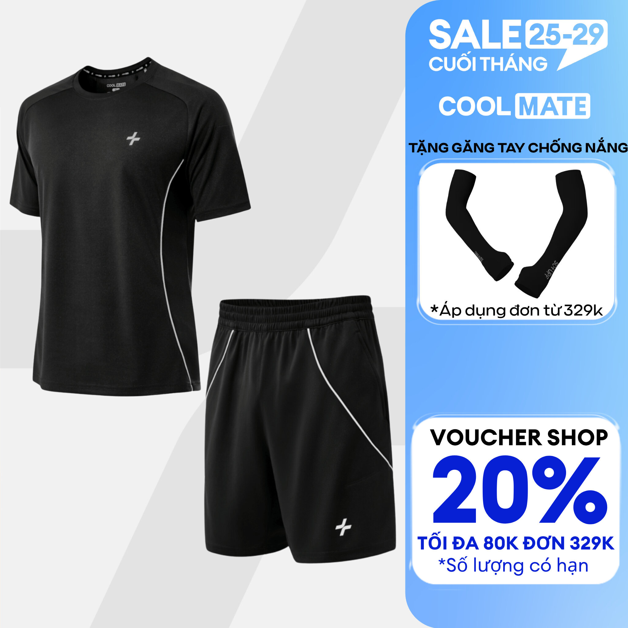 [TẶNG QUÀ ĐƠN TỪ 329K]Set bộ đồ quần và áo thể thao nam pickleball tennis FlexLine Active Thoáng khí, thoải mái, thấm hút tốt Coolmate