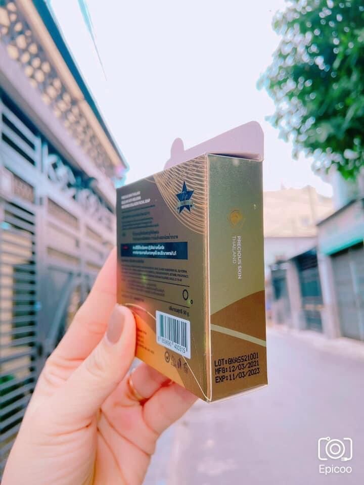 Xà phòng rửa mặt trắng da gold 24k thái lan